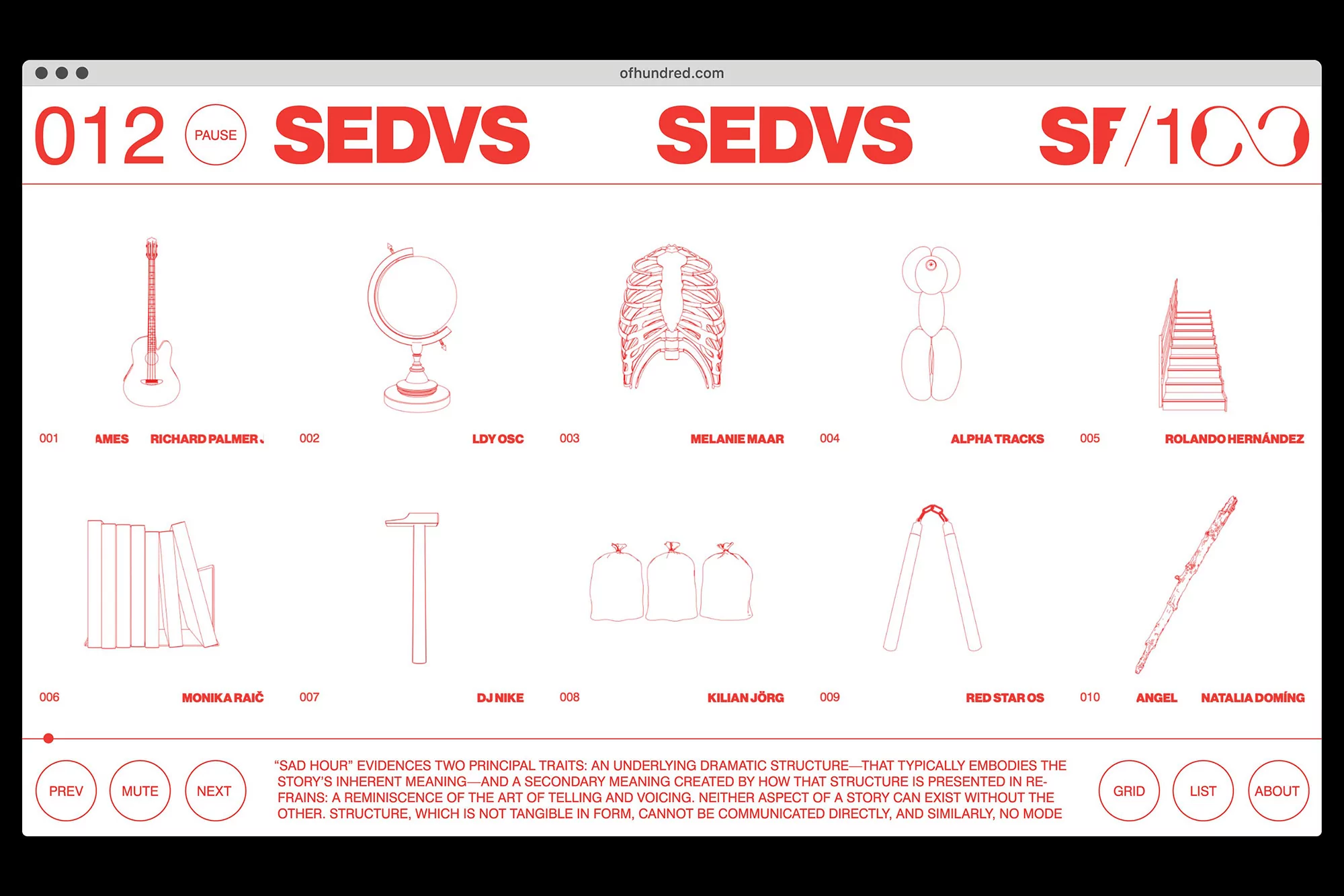 Maximilian Mauracher and David Rindlisbacher’s identity for /100 aims to make the sonic tangible