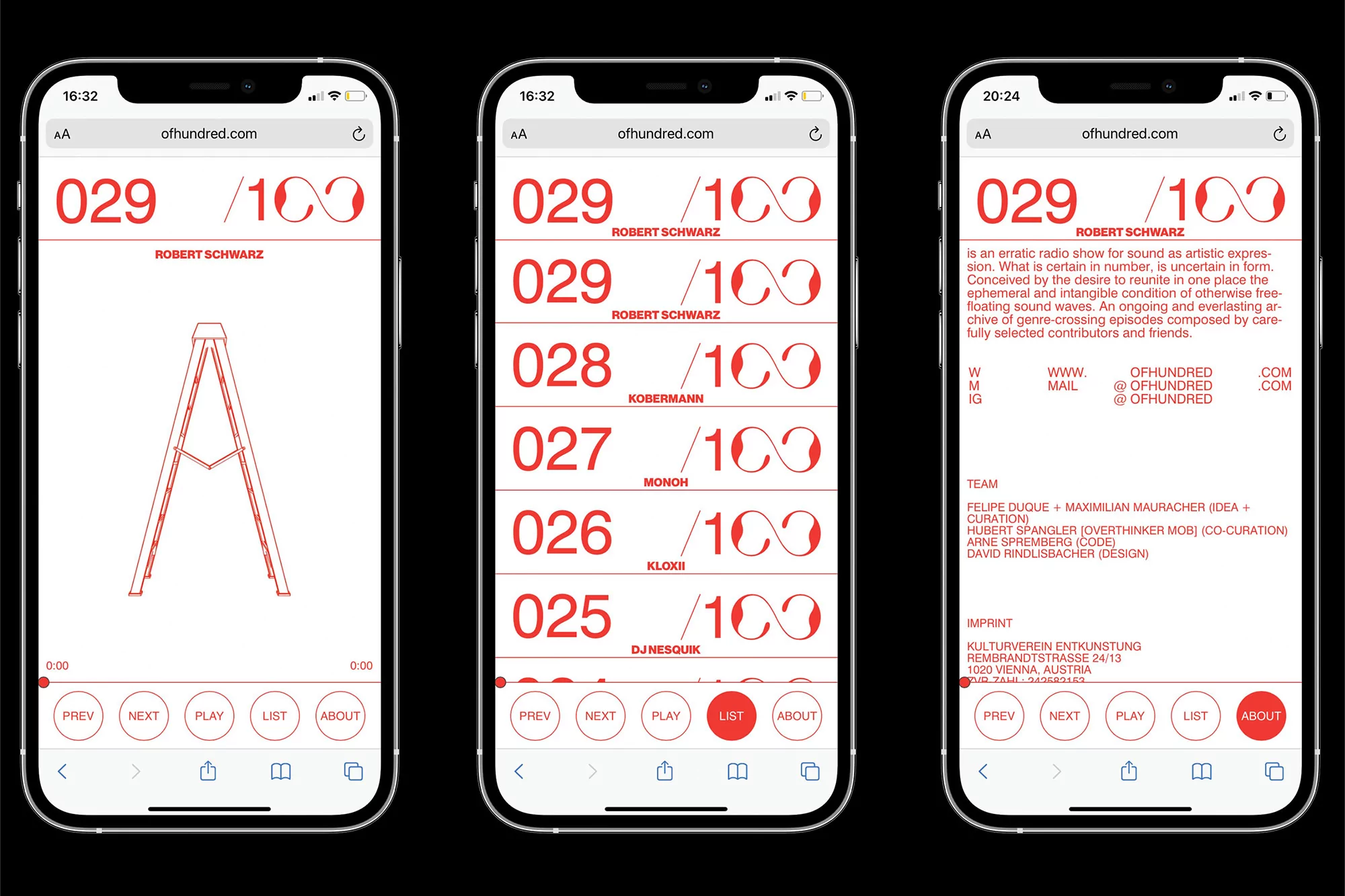 Maximilian Mauracher and David Rindlisbacher’s identity for /100 aims to make the sonic tangible