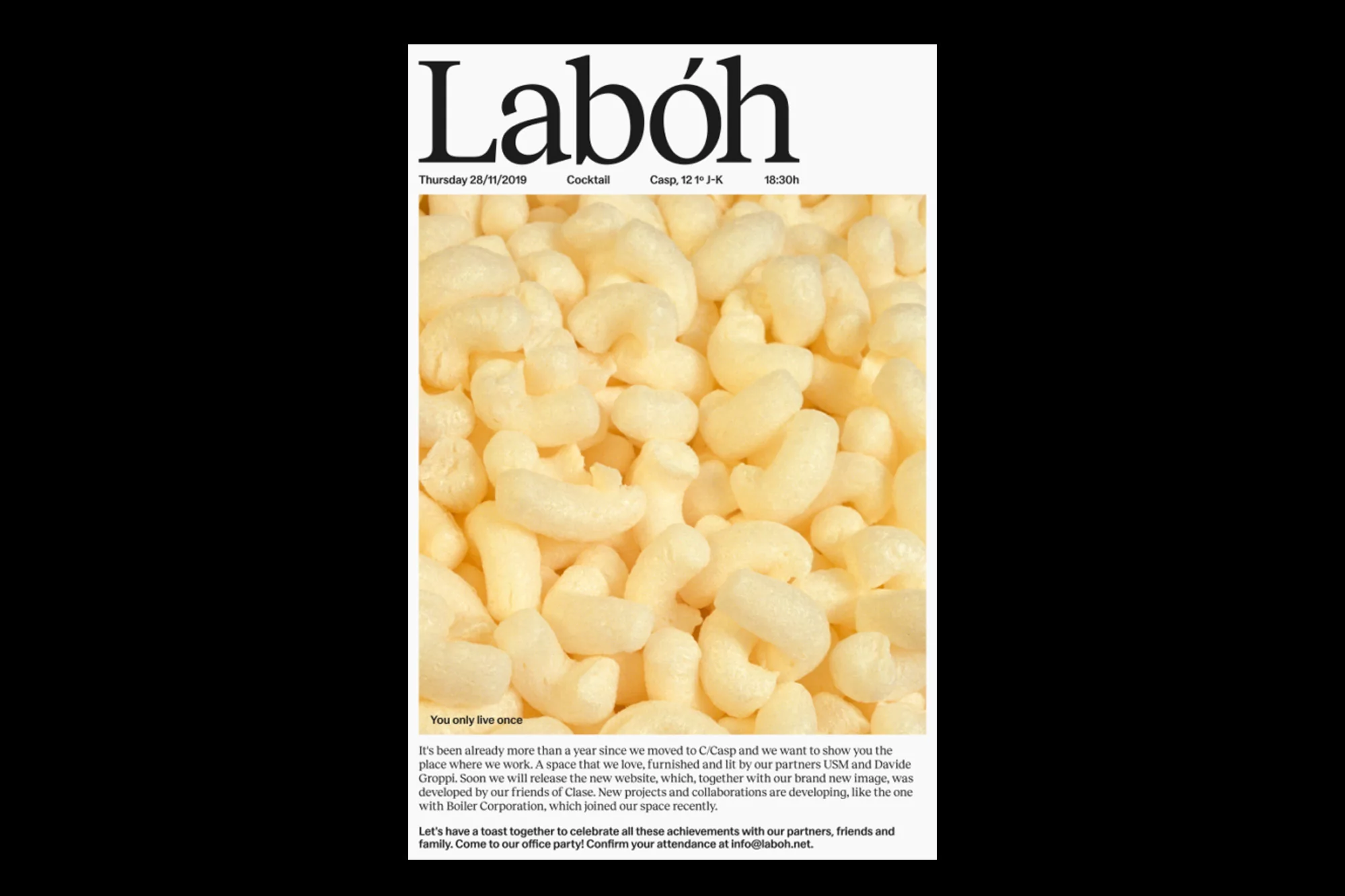 Clase’s identity for design and architecture PR firm Labóh portrays a characterful dependability