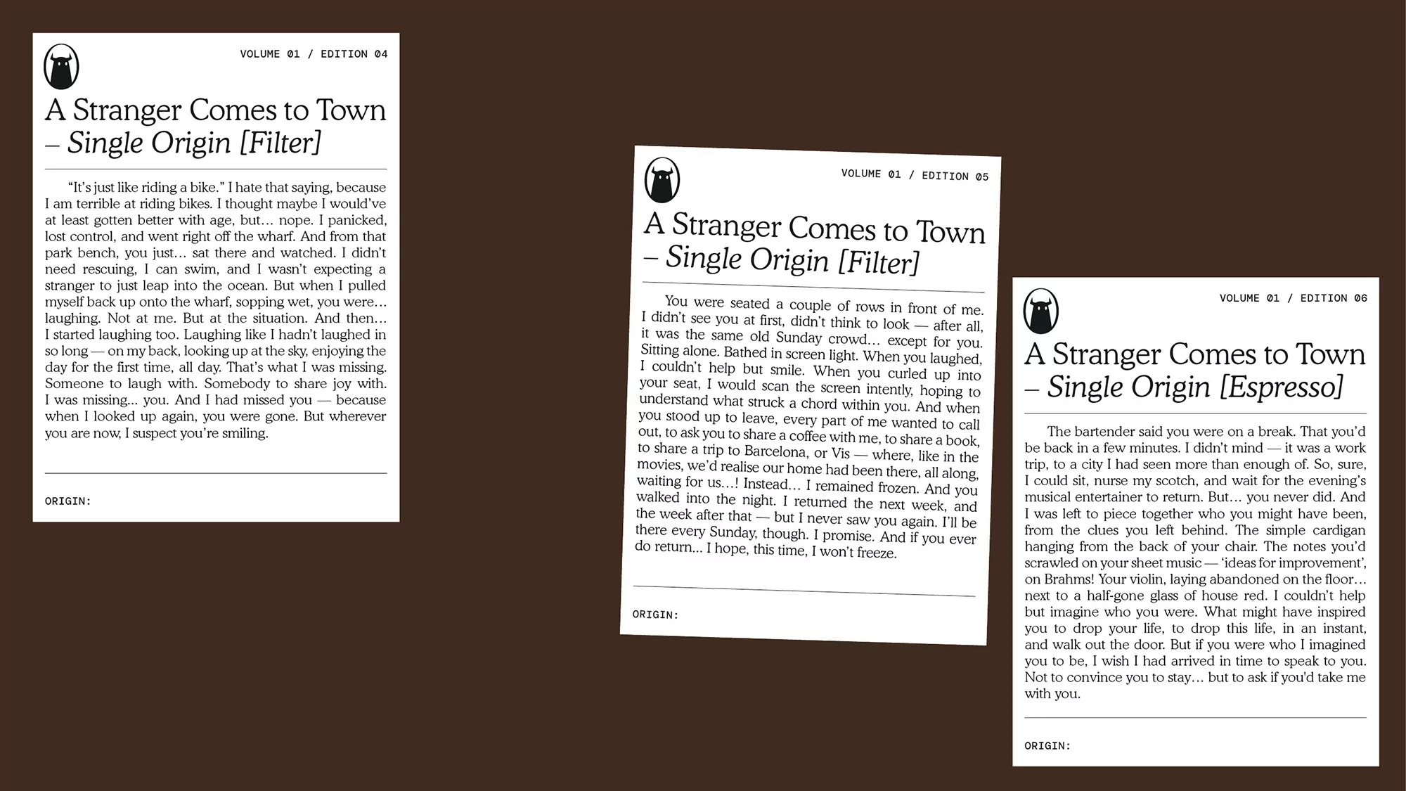 For The People’s identity for Story Café is relentlessly charming and literary-obsessed