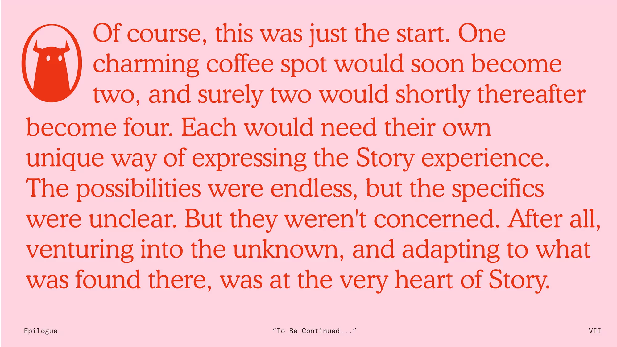 For The People’s identity for Story Café is relentlessly charming and literary-obsessed