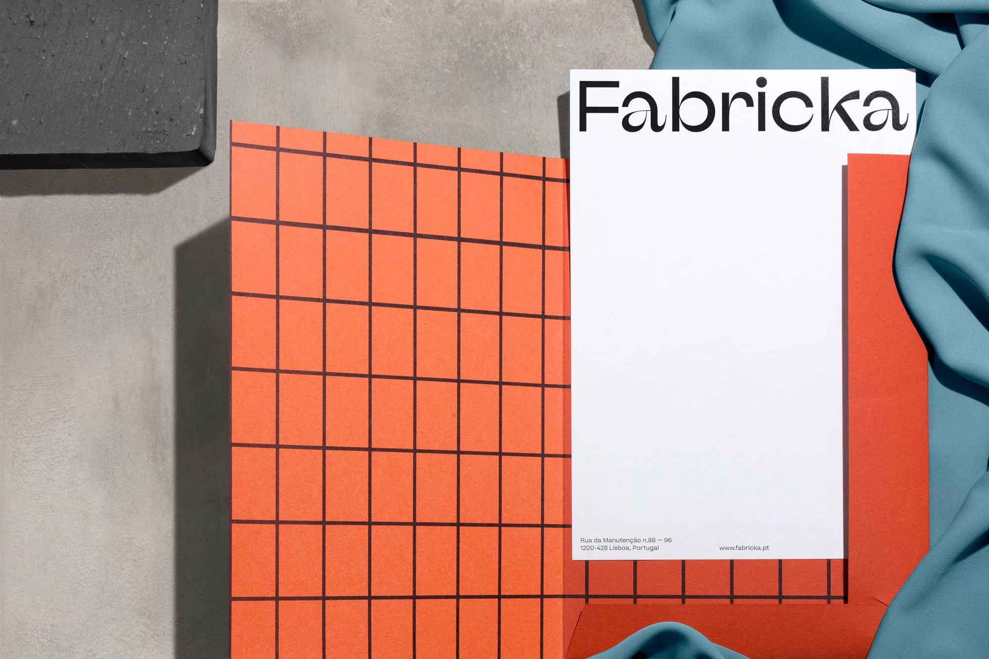 Love St. Studio’s identity for real estate project Fabricka combines charm with industrial precision