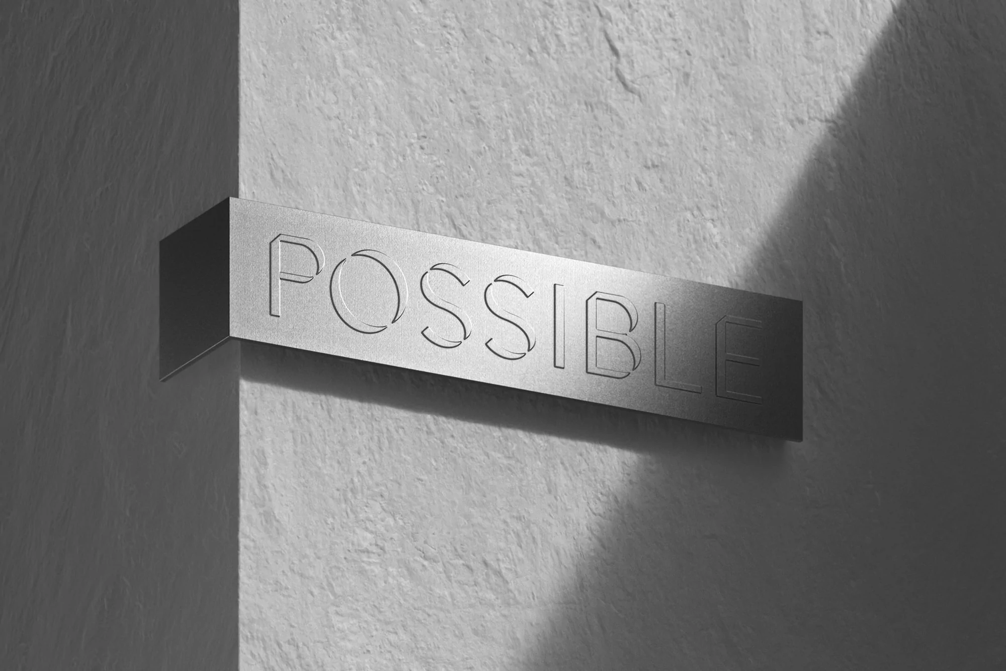 Forth + Back develop a contemporary interpretation of gothic script in their identity for Possible
