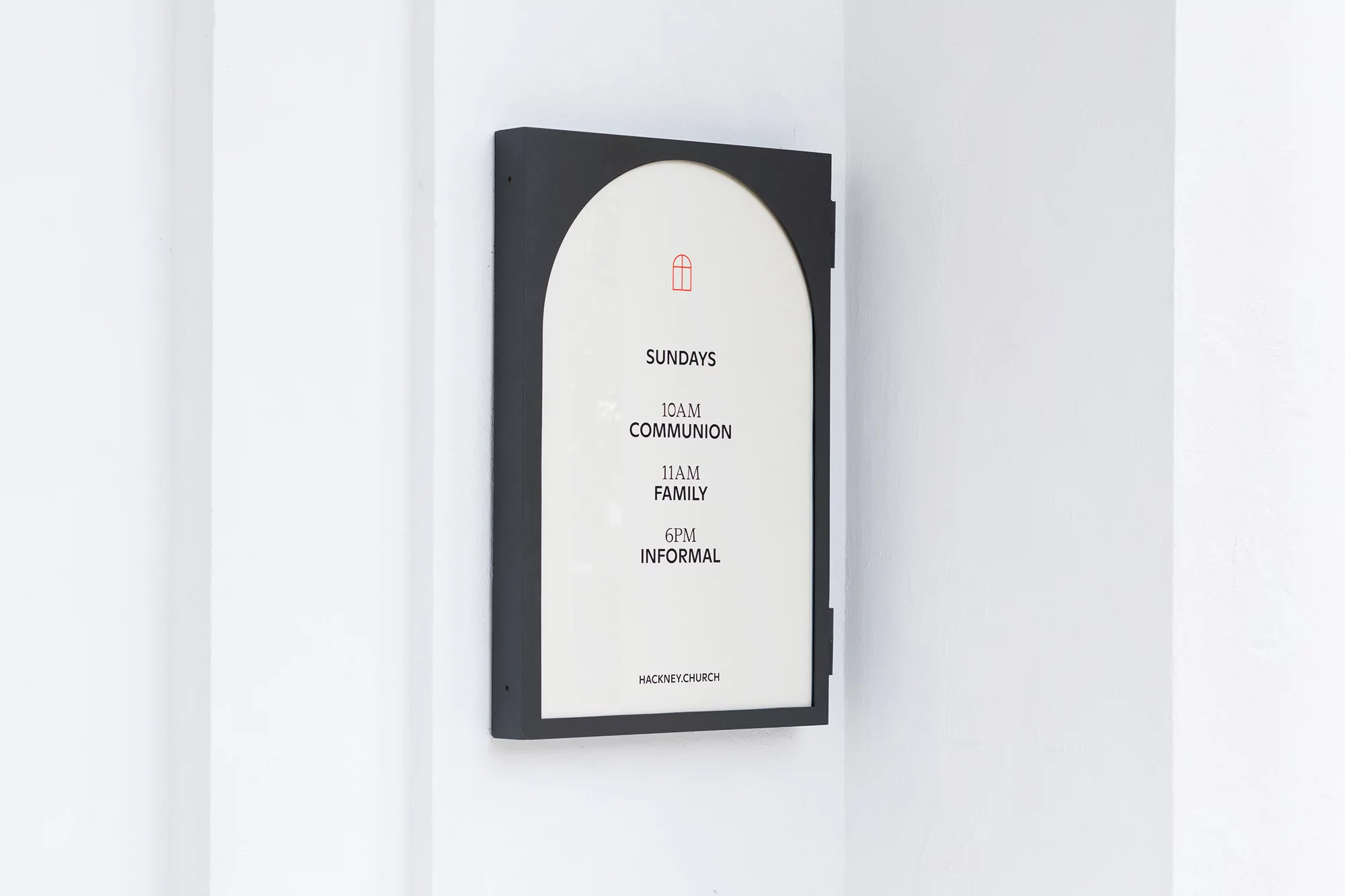 OMSE’s comprehensive identity for Hackney Church is a masterclass in clarity and simplicity