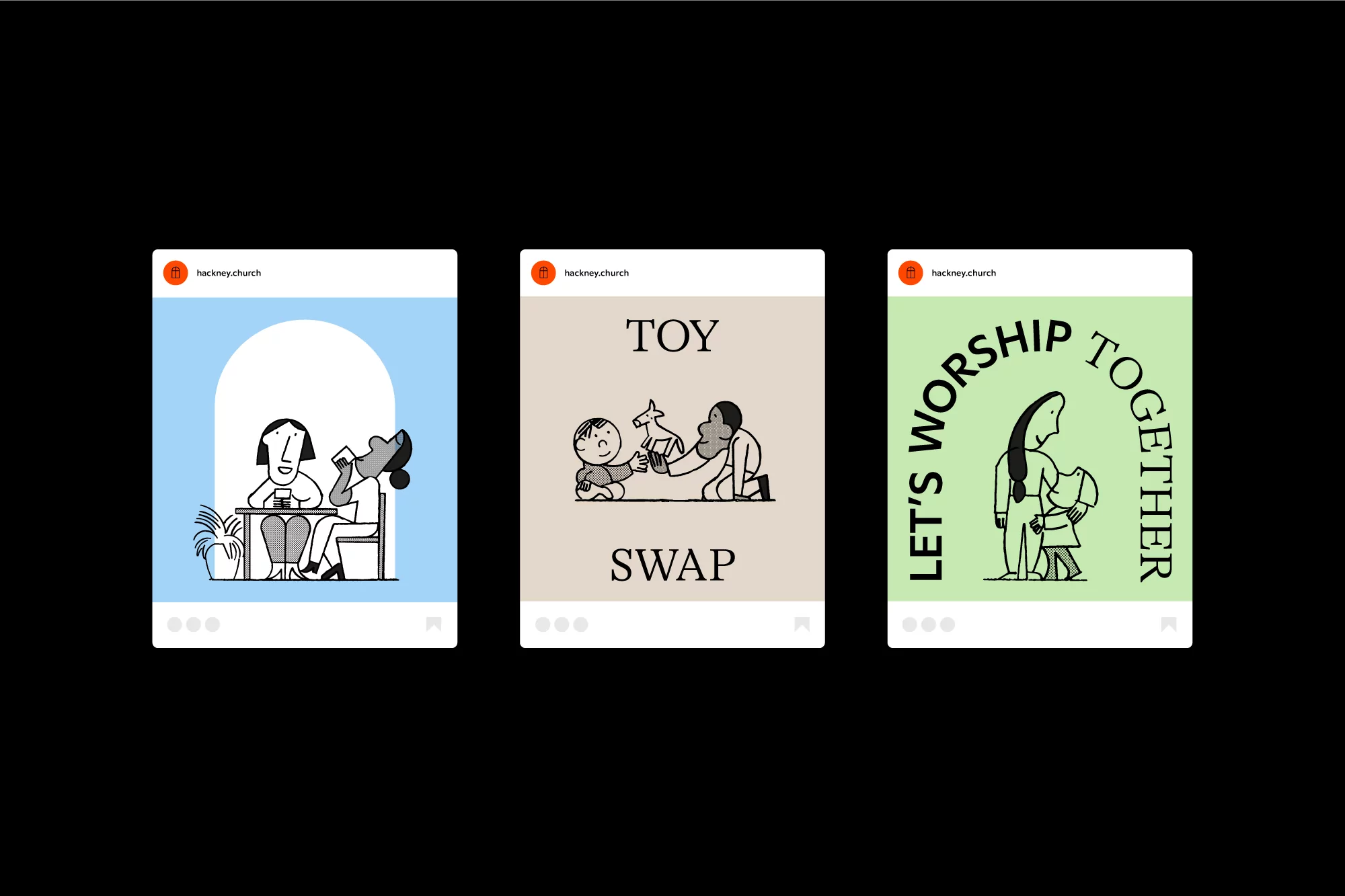 OMSE’s comprehensive identity for Hackney Church is a masterclass in clarity and simplicity