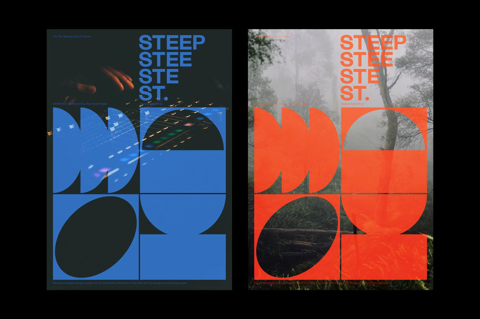 Christopher Doyle & Co. represent music, plants, art and tea in their identity for Steep St.