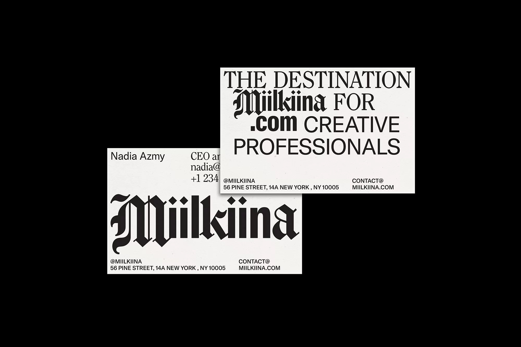 Sometimes Always’ multi-faceted identity for Miilkiina is cool, complex and considered