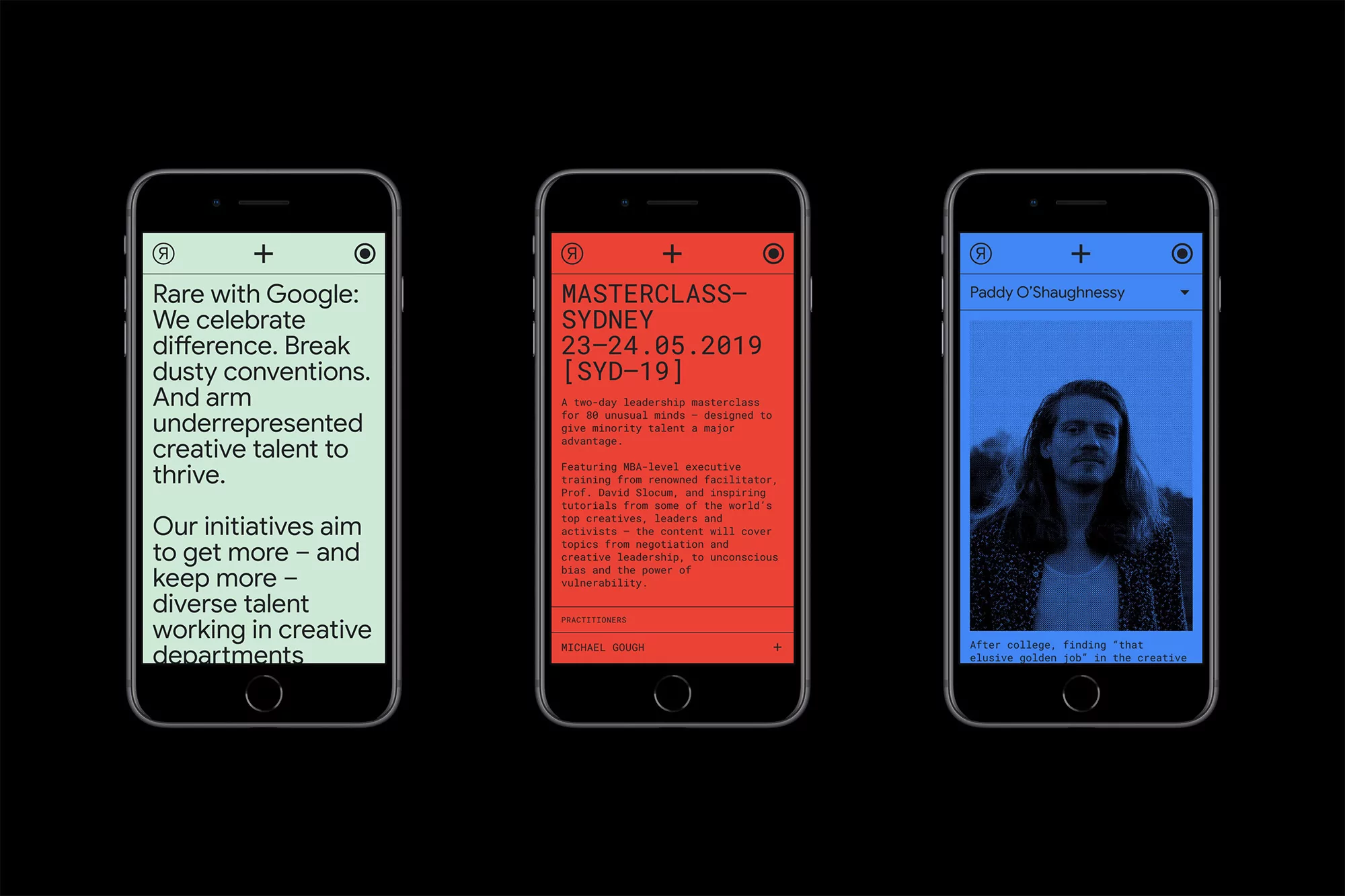 MAUD’s identity for Rare with Google marries corporate branding with a punk aesthetic