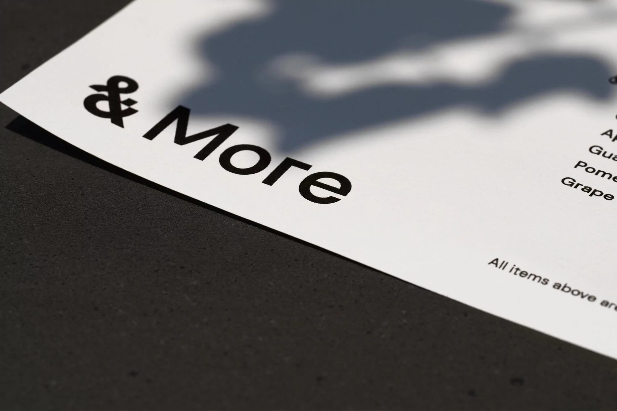 Oddity develops a system of bespoke ampersands for Sheraton’s hotel lobby café &More