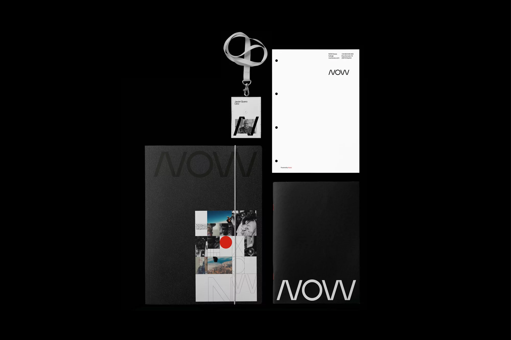 Ensemble’s identity for digital product company NOW explores constant shifts of information