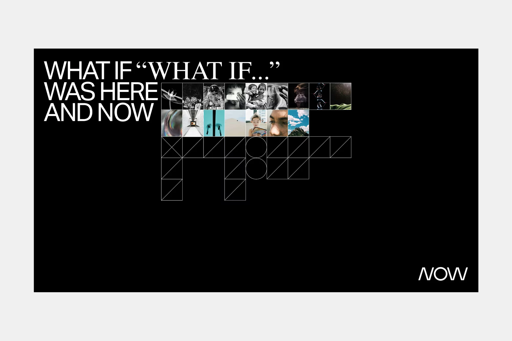 Ensemble’s identity for digital product company NOW explores constant shifts of information