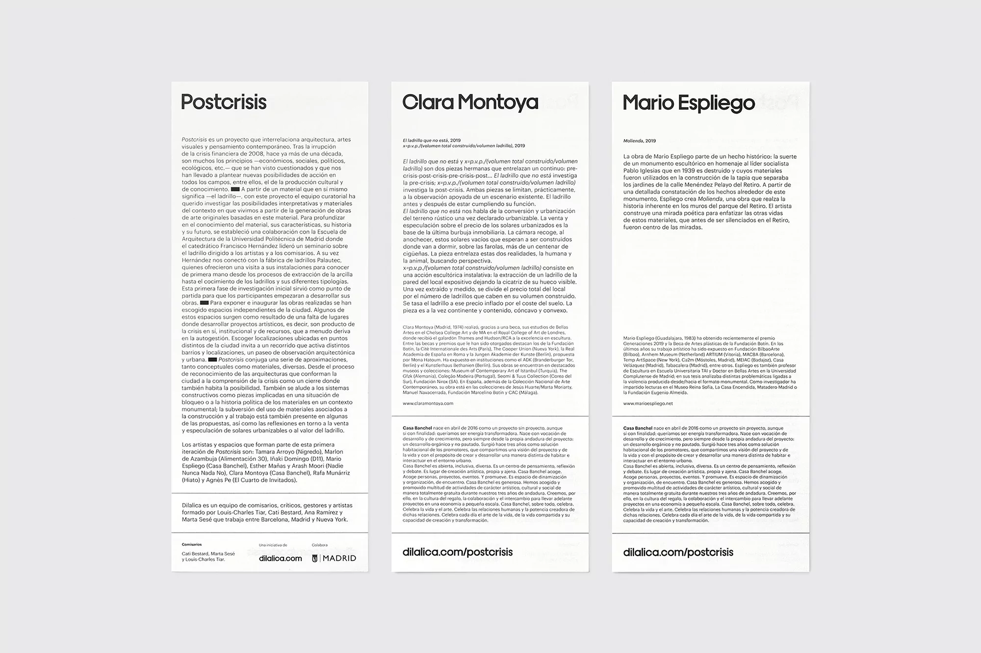 Fase's identity for Postcrisis extends the event's connection between brick and Spain's Great Recession