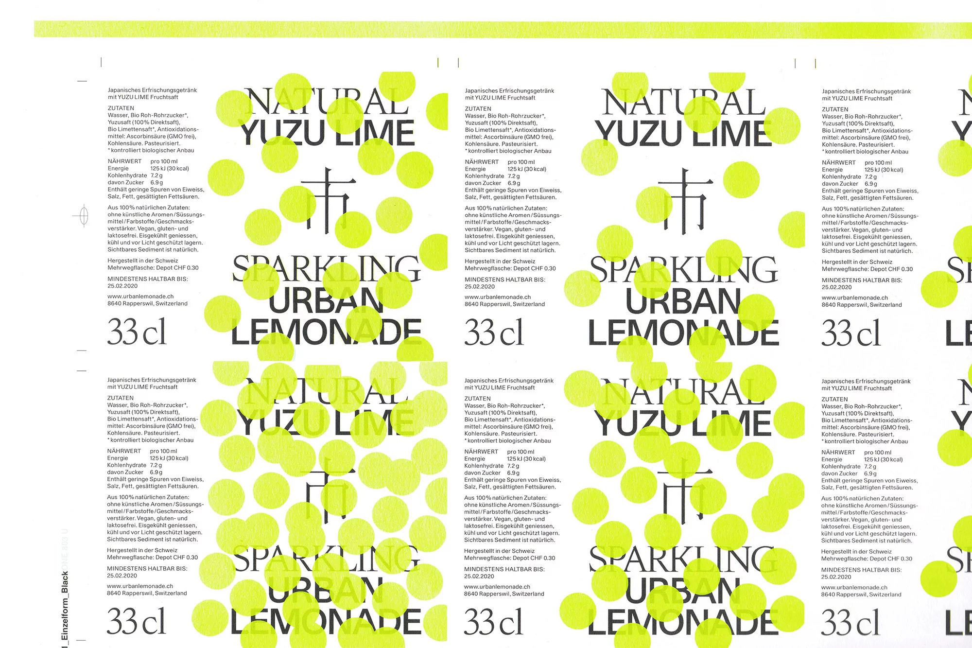 Kevin H?gger and Jalscha R?mer combine to create a bubbly identity for Zurich-made Urban Lemonade
