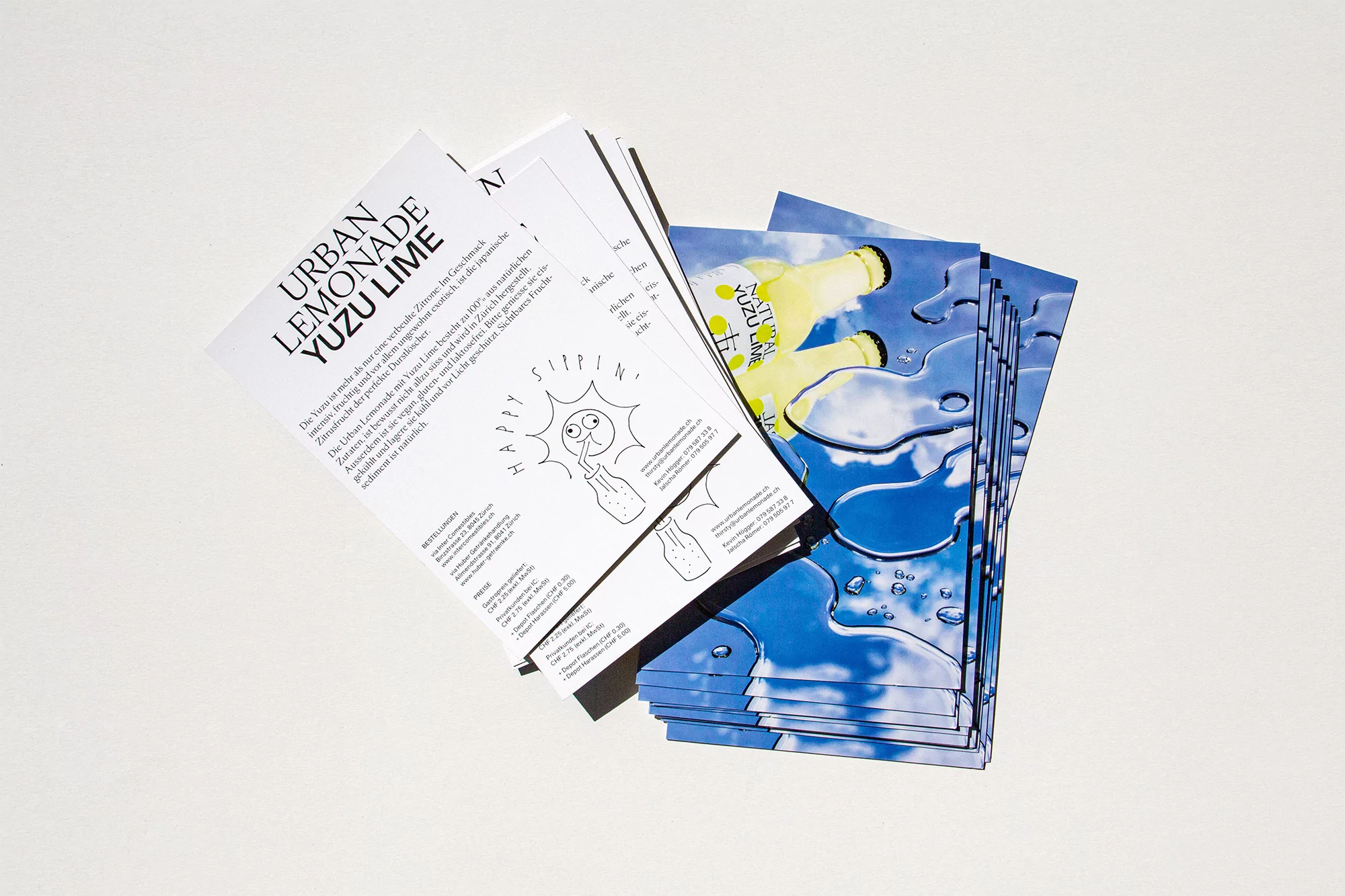 Kevin H?gger and Jalscha R?mer combine to create a bubbly identity for Zurich-made Urban Lemonade
