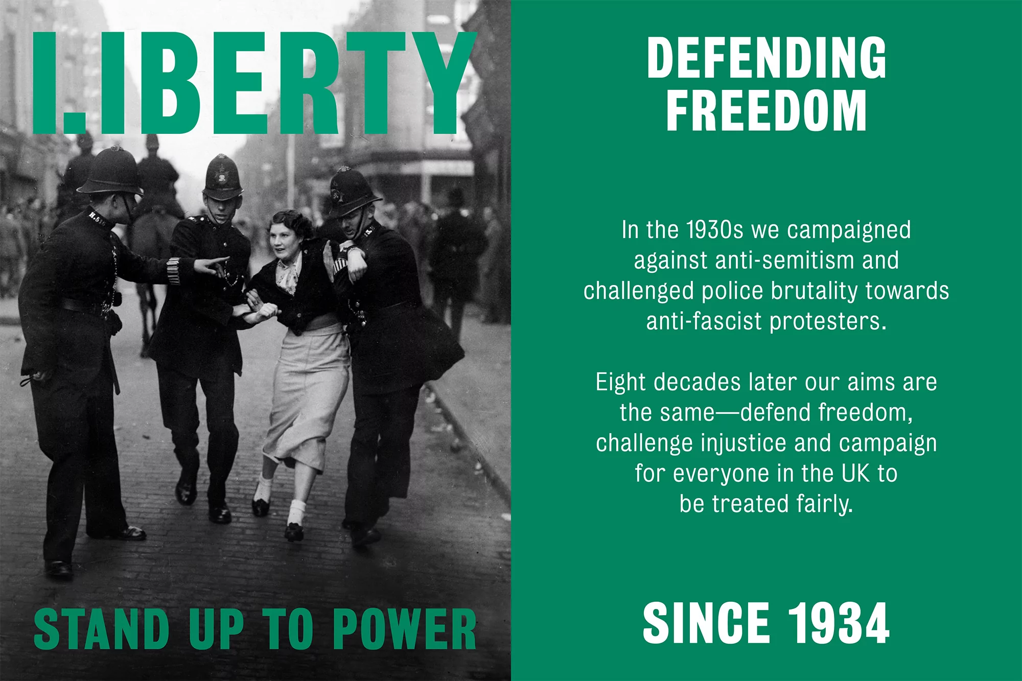 North rebrands civil rights group Liberty with a bold identity aimed at younger audiences