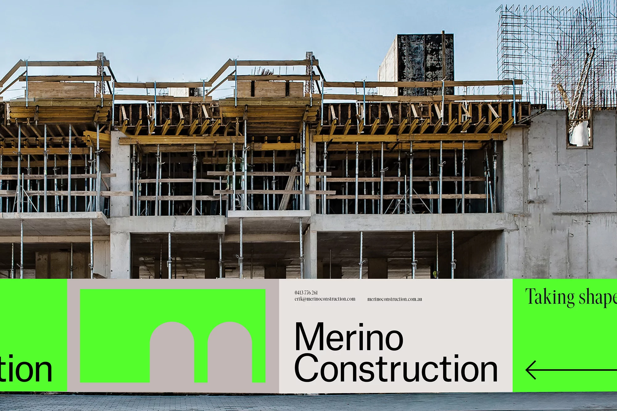 Accompany's identity for Merino ties together the building company's two distinct services