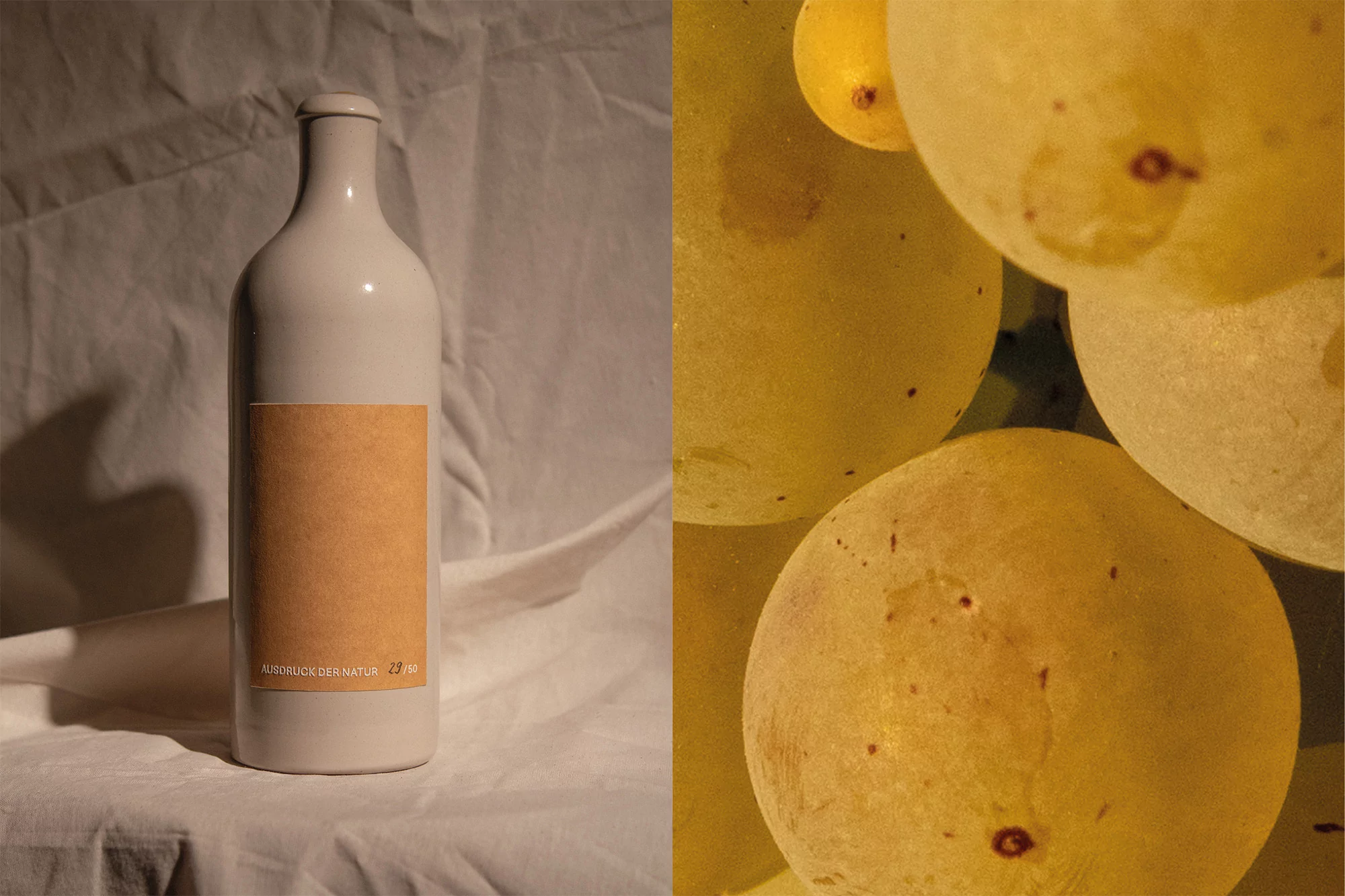 Kevin Nowak, Sebastian Hofer and Max Karall brand an Austrian wine, using ink made from its own grapes