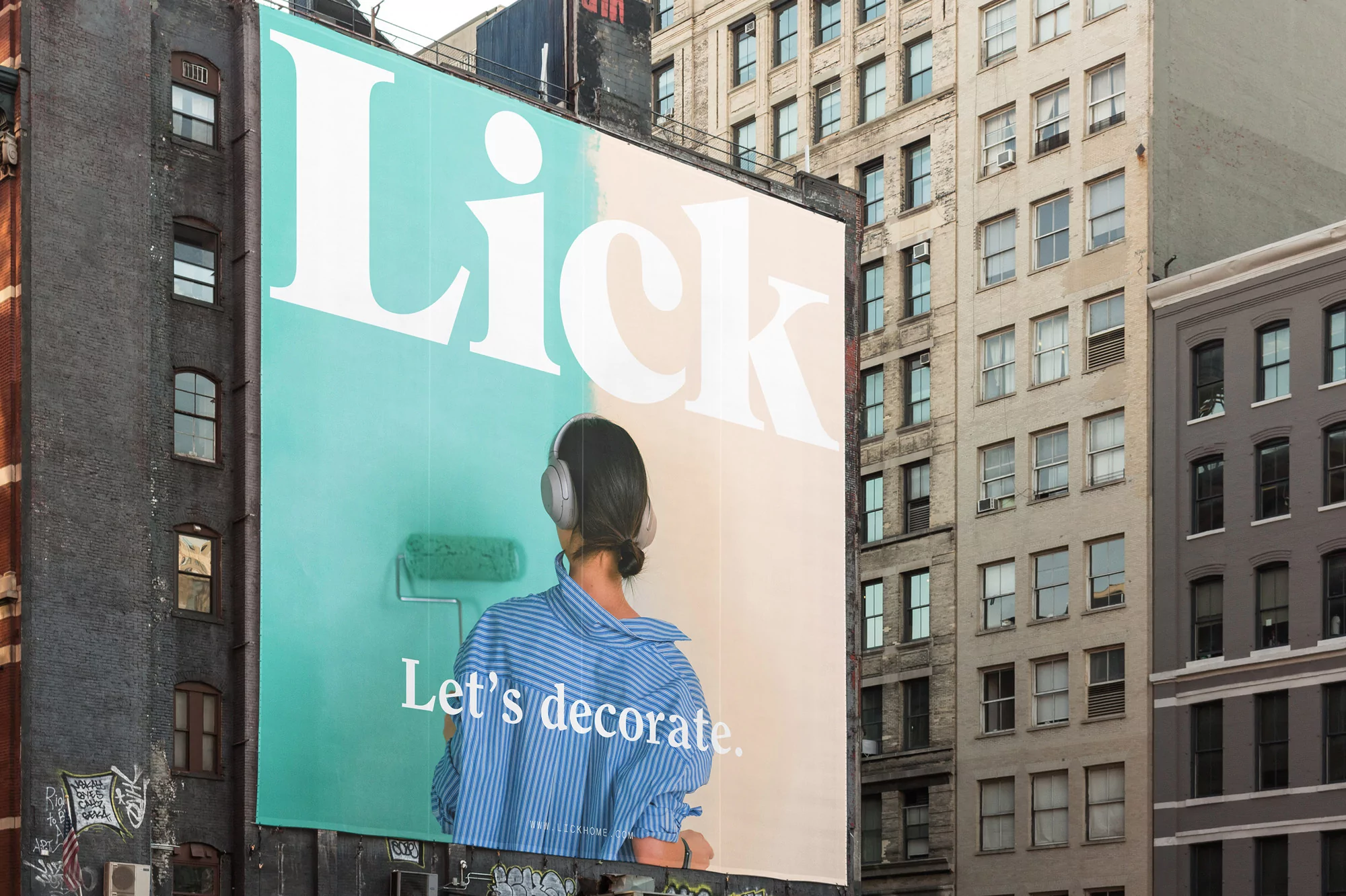 Two Times Elliott's identity for Lick positions the home decor brand as accessible and aspirational