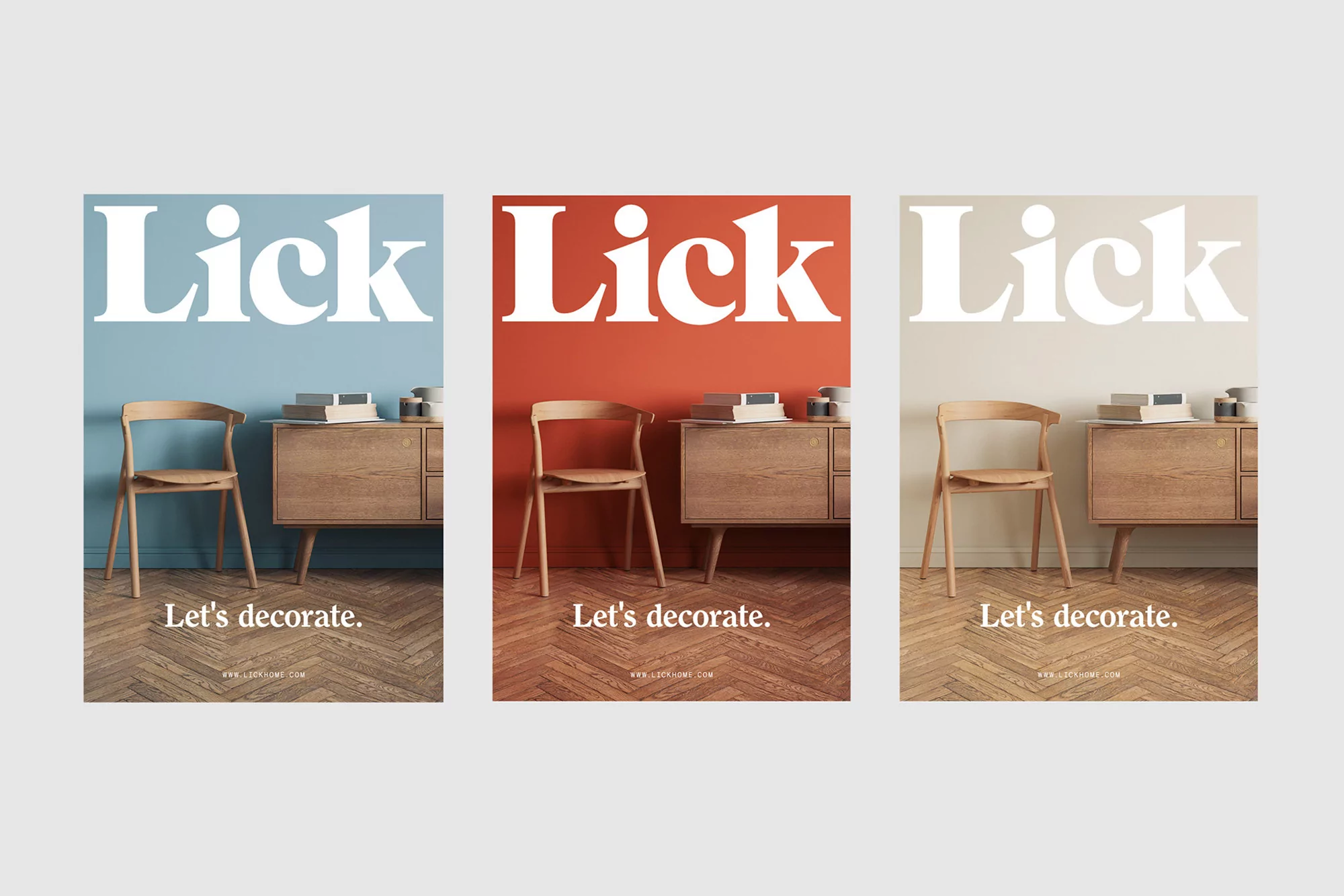 Two Times Elliott's identity for Lick positions the home decor brand as accessible and aspirational