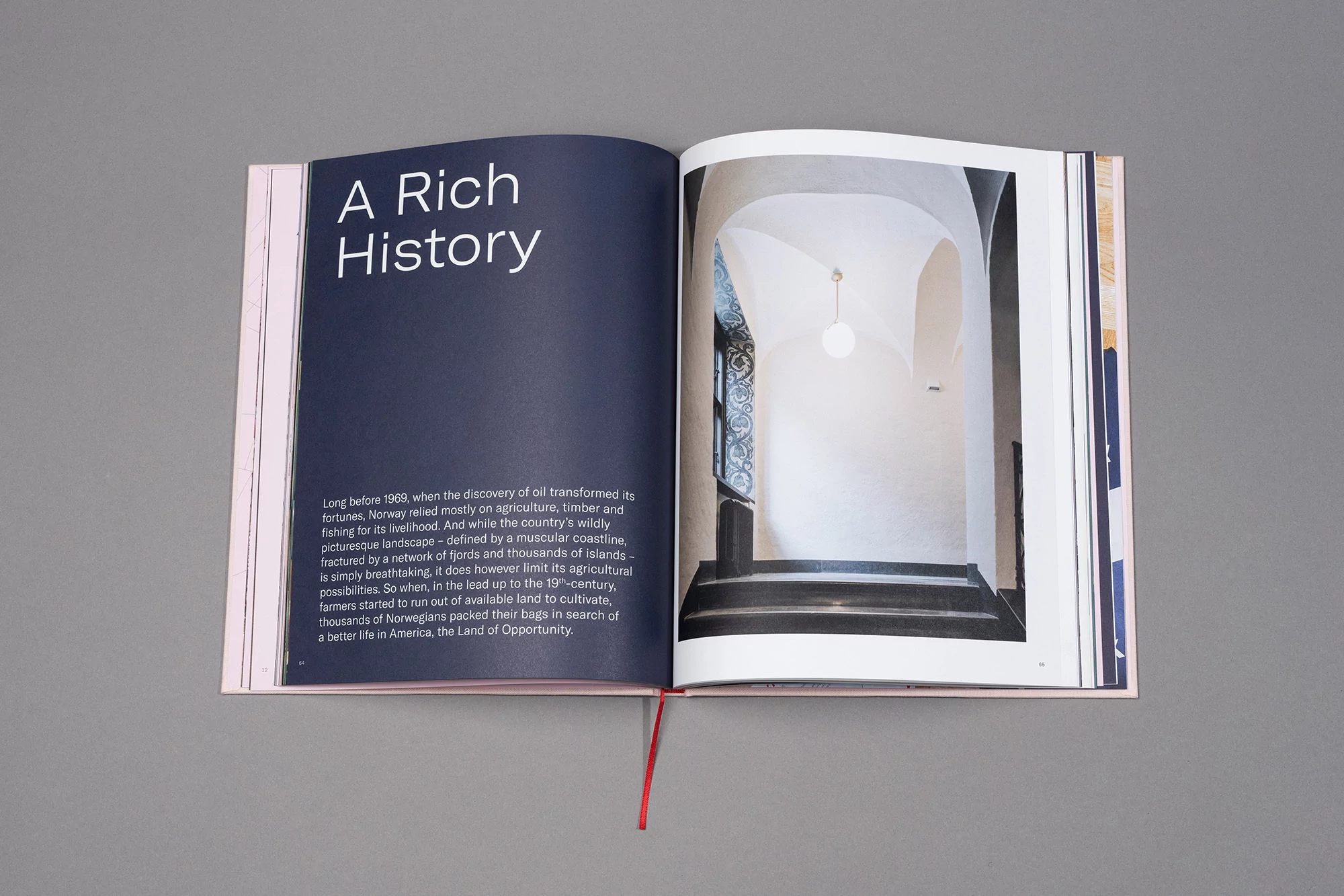 Scandinavian Design Group's book for Amerikalinjen connects the hotel's past, present and future