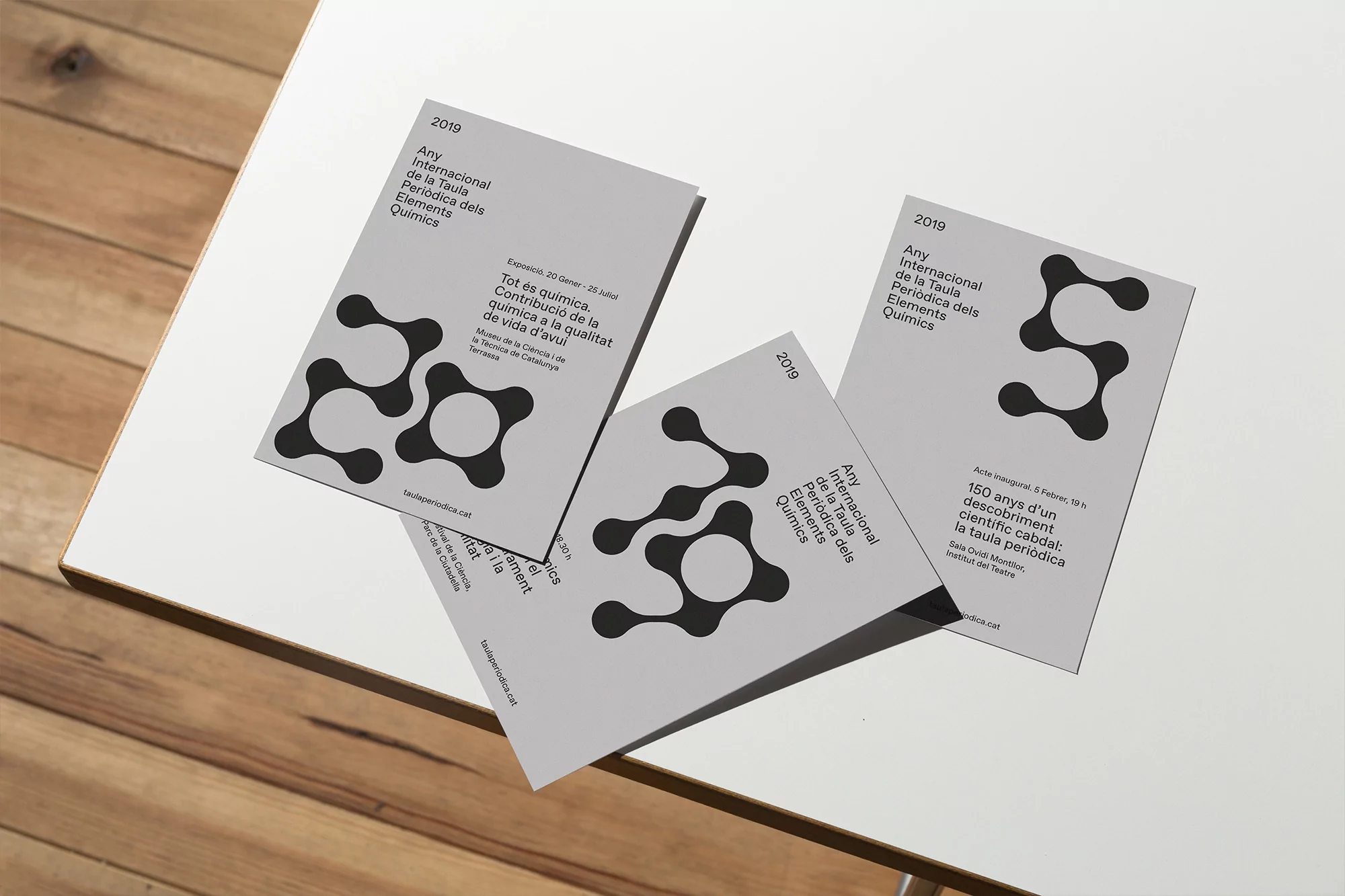 LEÓN ROMERO celebrates the International Year of the Periodic Table with molecule-inspired letterforms