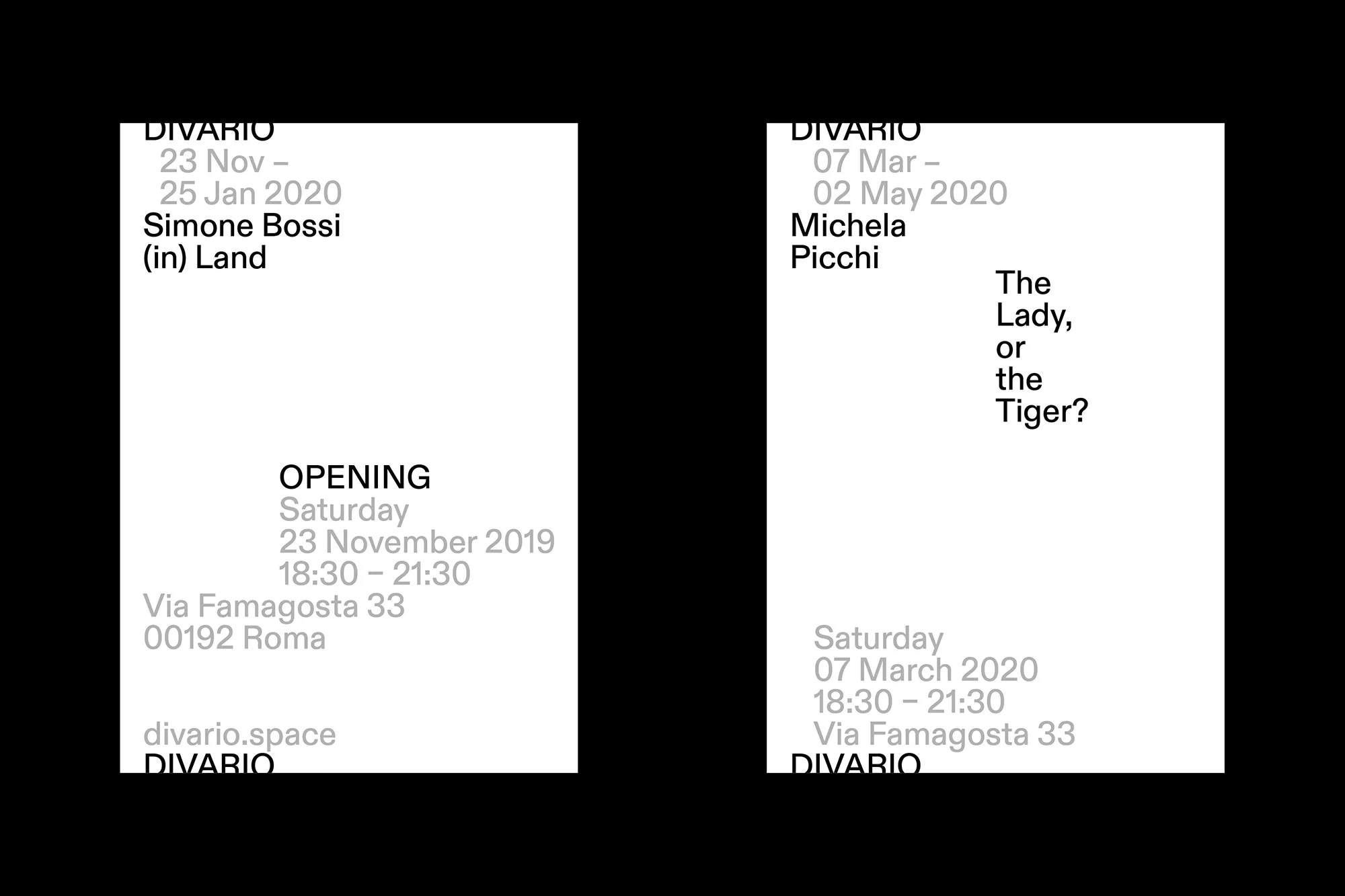 Julia's identity for Divario places the emphasis on the venue's diverse exhibition programme