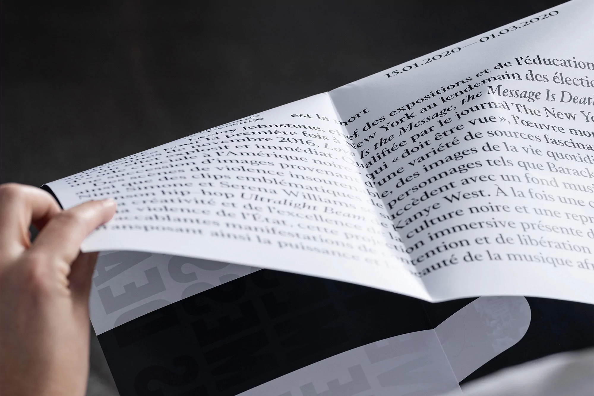 Caserne designs the identity for Arthur Jafa's Love Is the Message, the Message Is Death exhibition