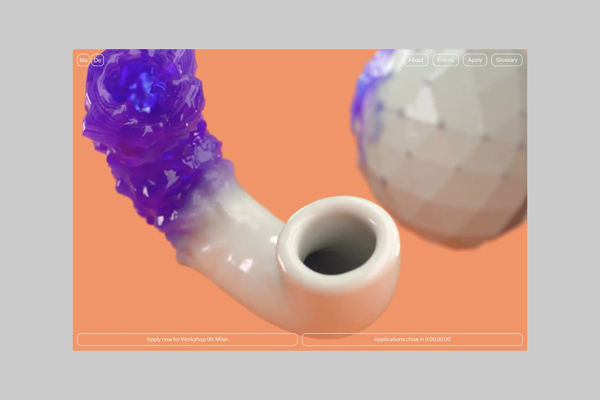 All Purpose creates the identity for MaDe, a design competition and platform for material designers