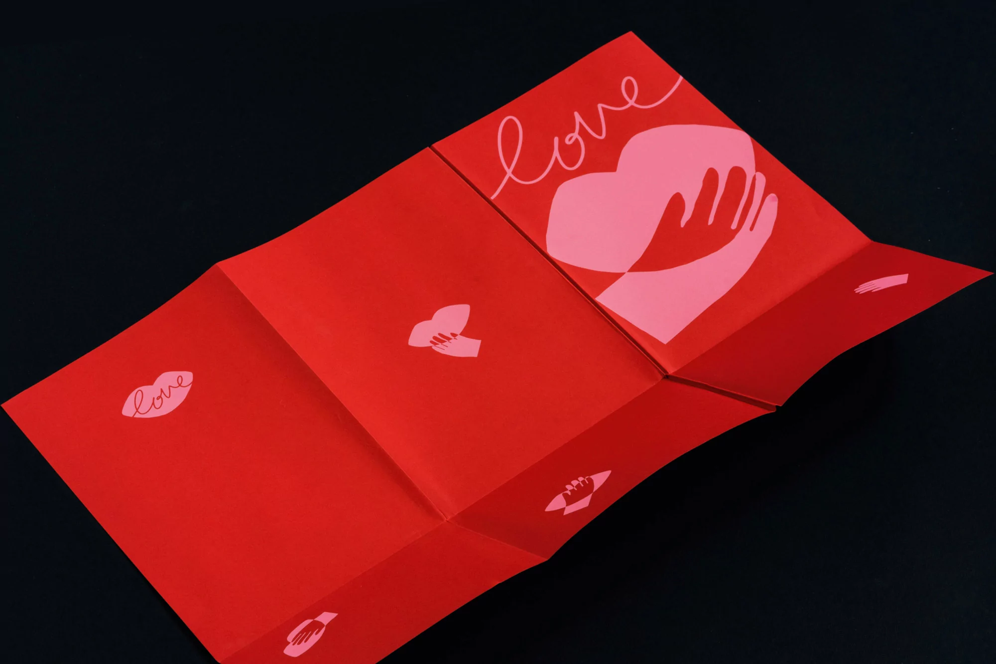 GeneralPublic's identity for Pierre Yovanovitch's Love exhibition captures the romantic theme of his work