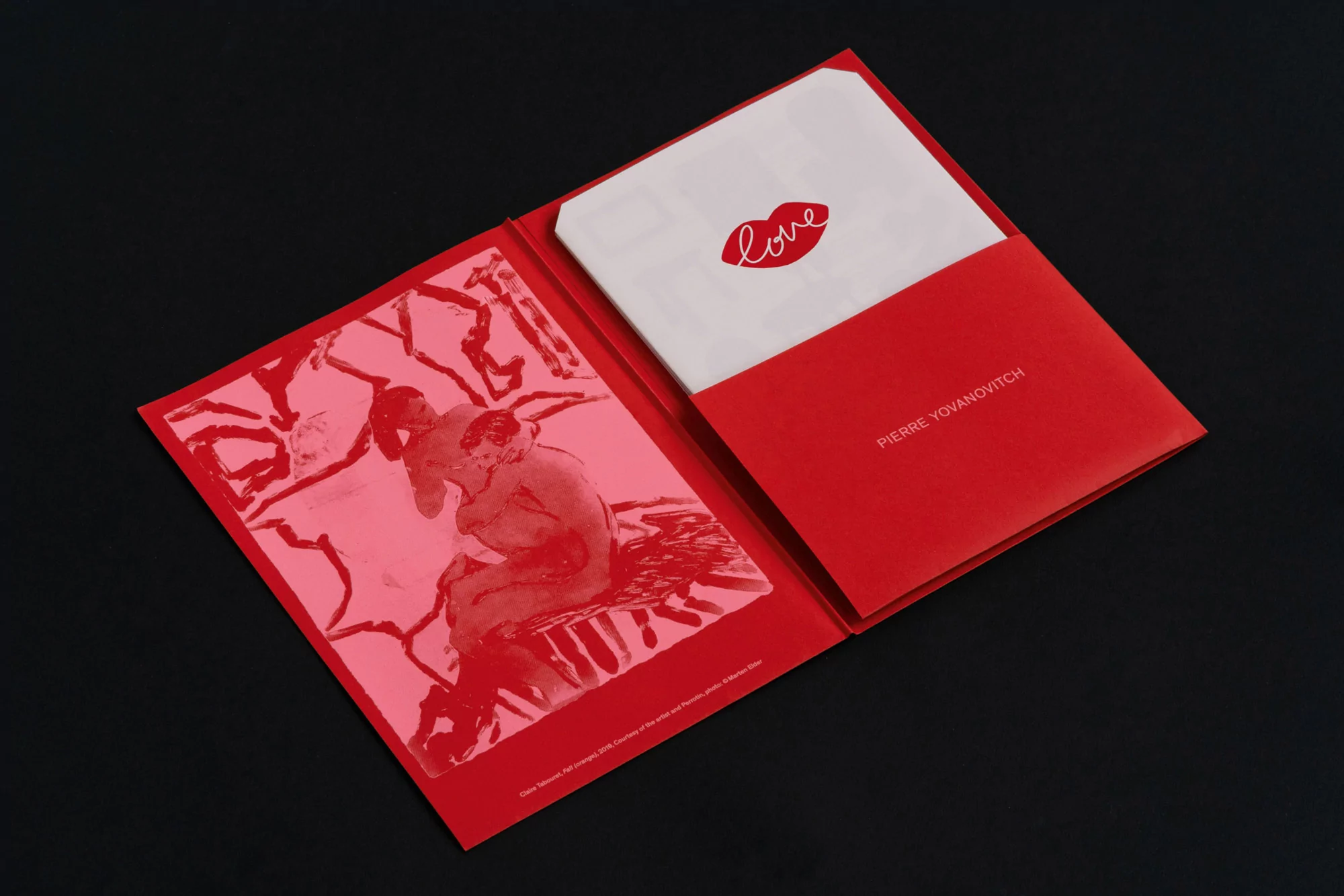 GeneralPublic's identity for Pierre Yovanovitch's Love exhibition captures the romantic theme of his work