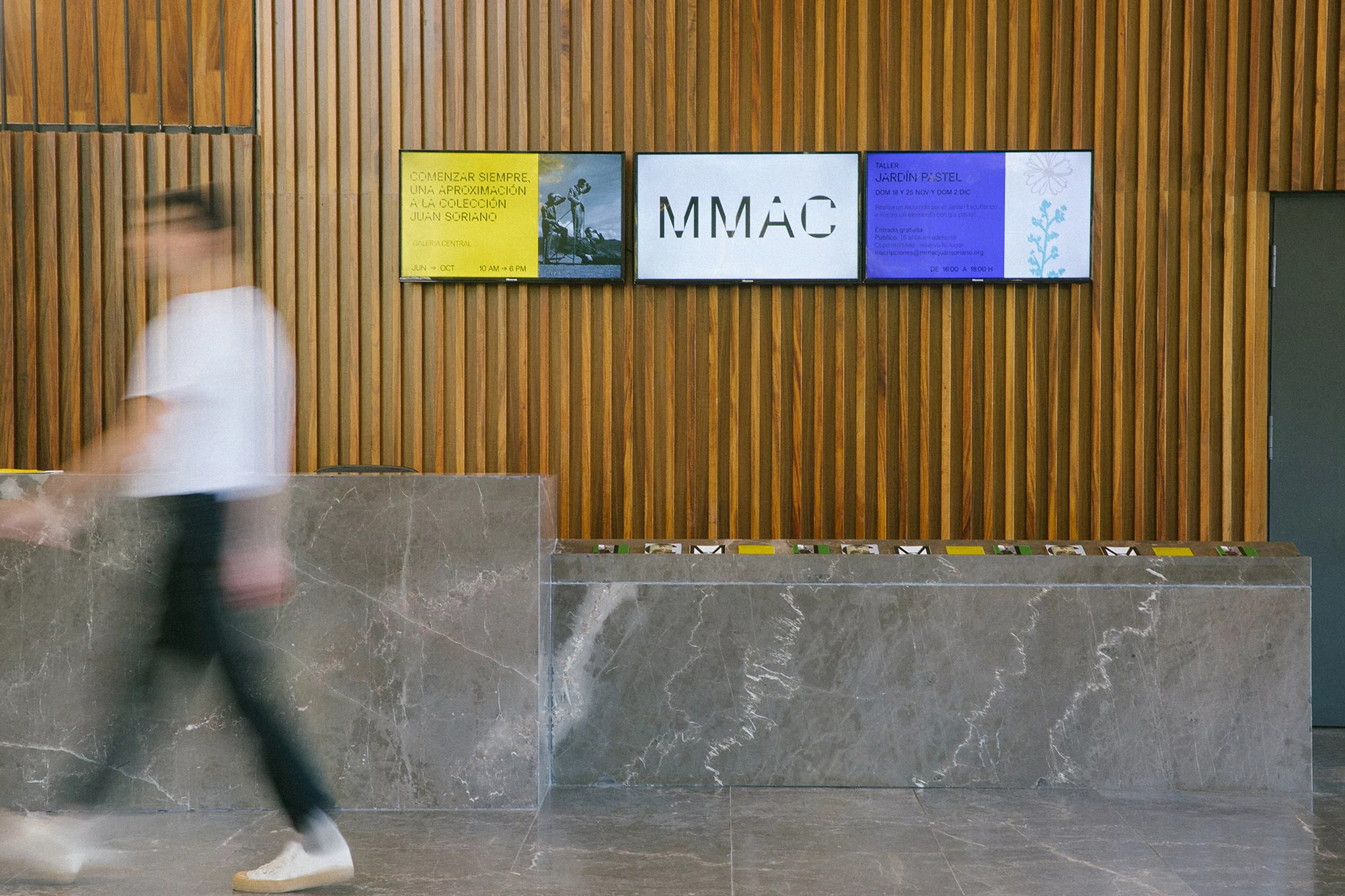The rectangular forms of MMAC's architecture inspire its typographic identity by Sociedad Anonima