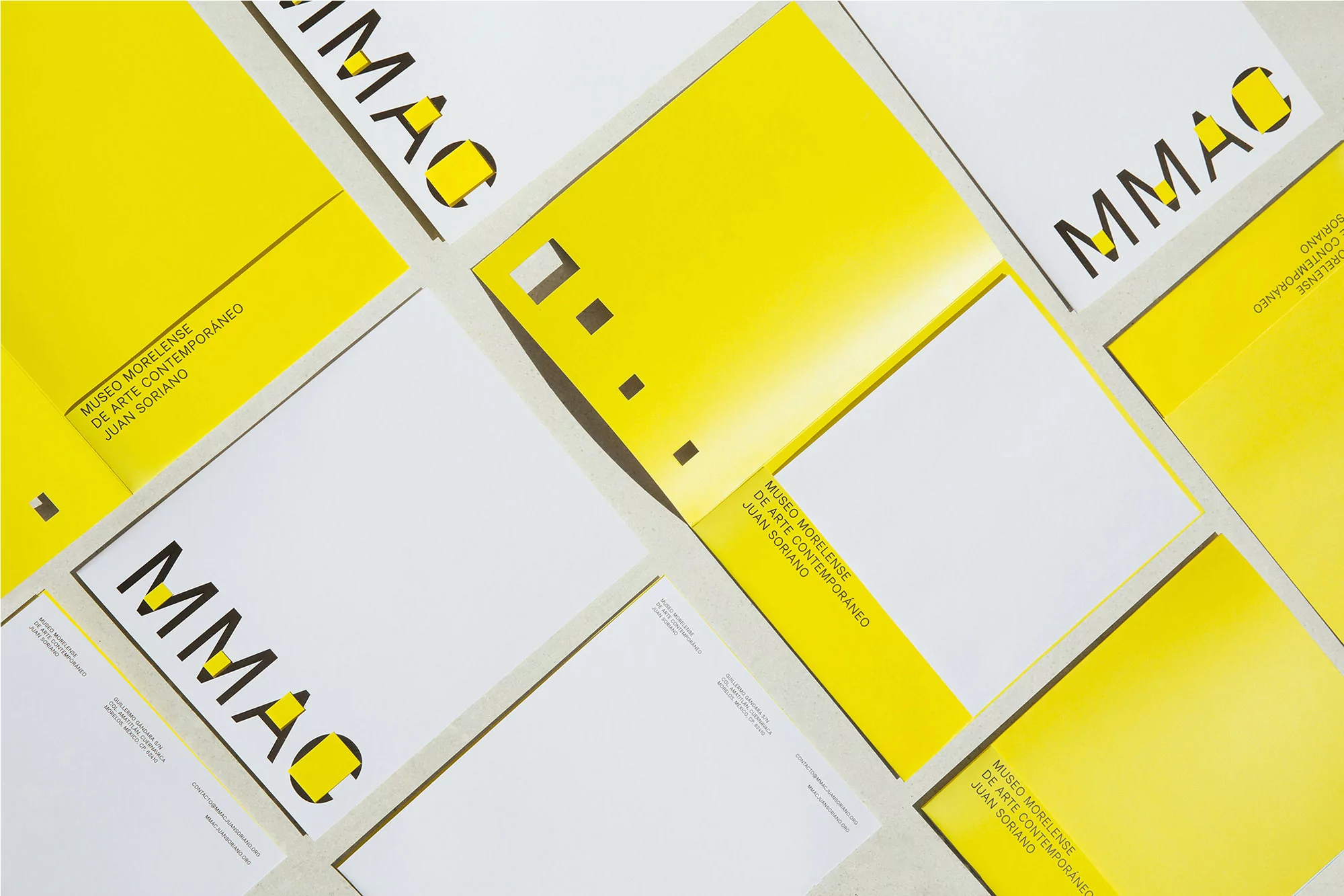 The rectangular forms of MMAC's architecture inspire its typographic identity by Sociedad Anonima