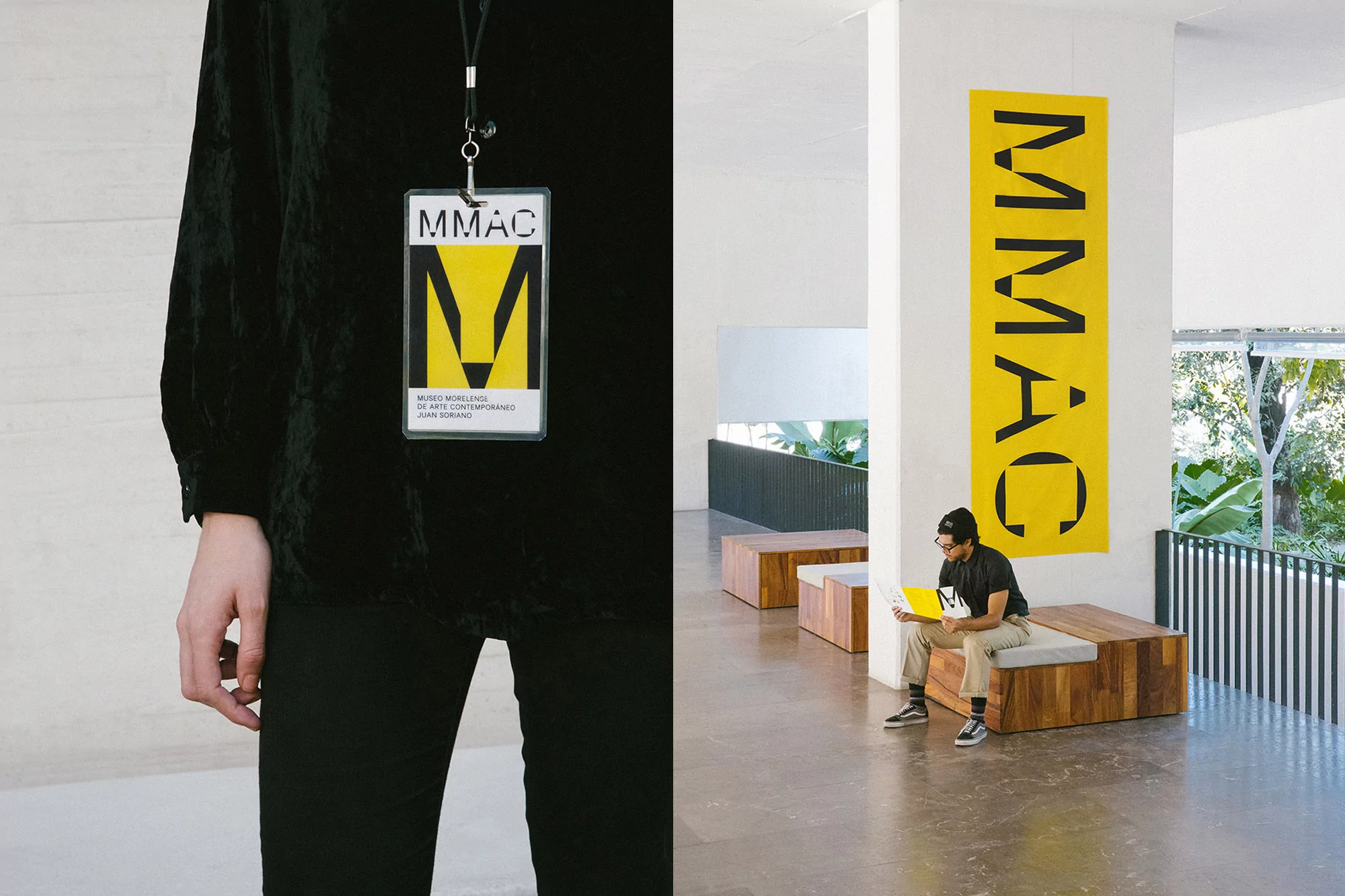 The rectangular forms of MMAC's architecture inspire its typographic identity by Sociedad Anonima