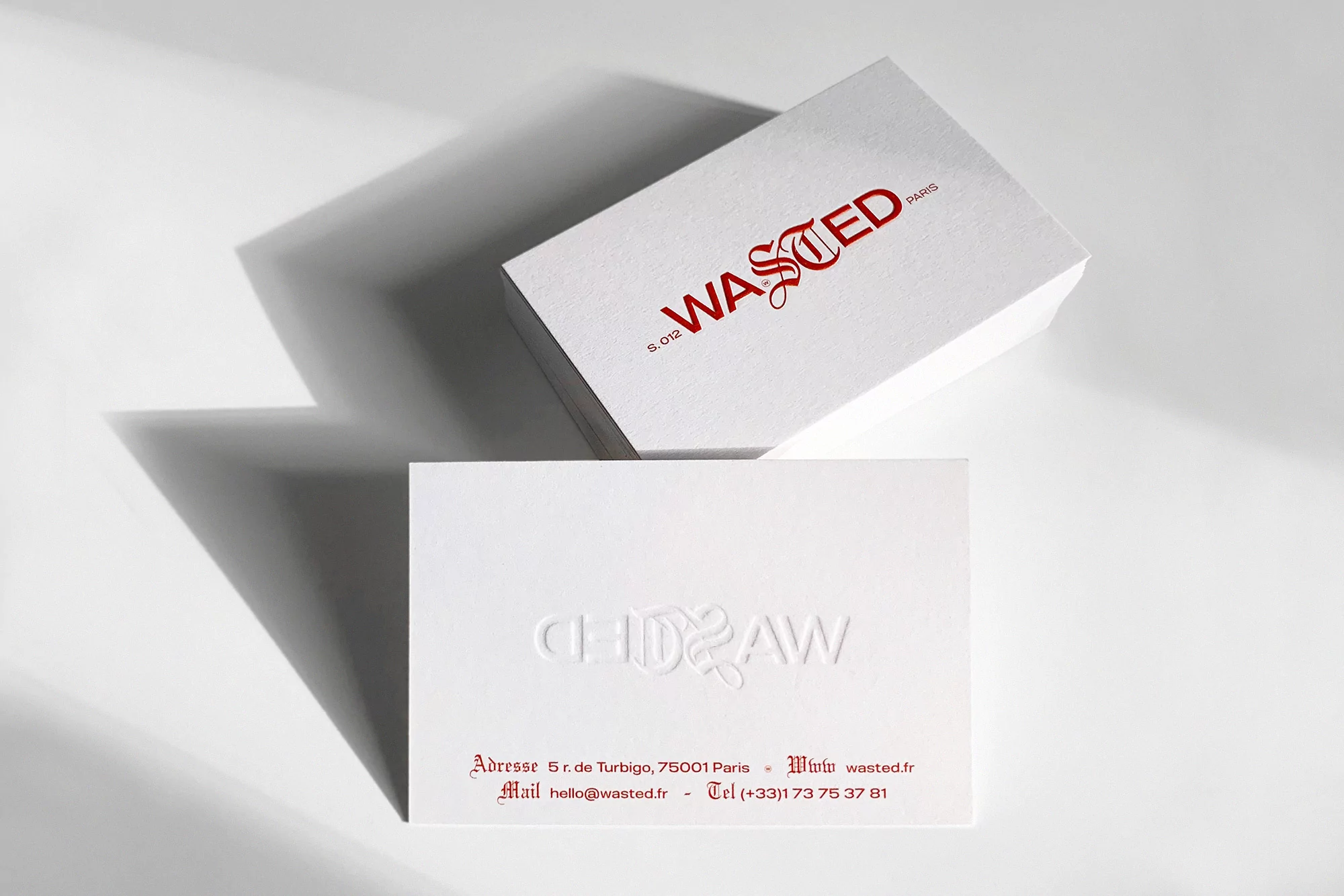 Plus Mûrs' identity for Wasted Paris plays on an important piece of German typographic history
