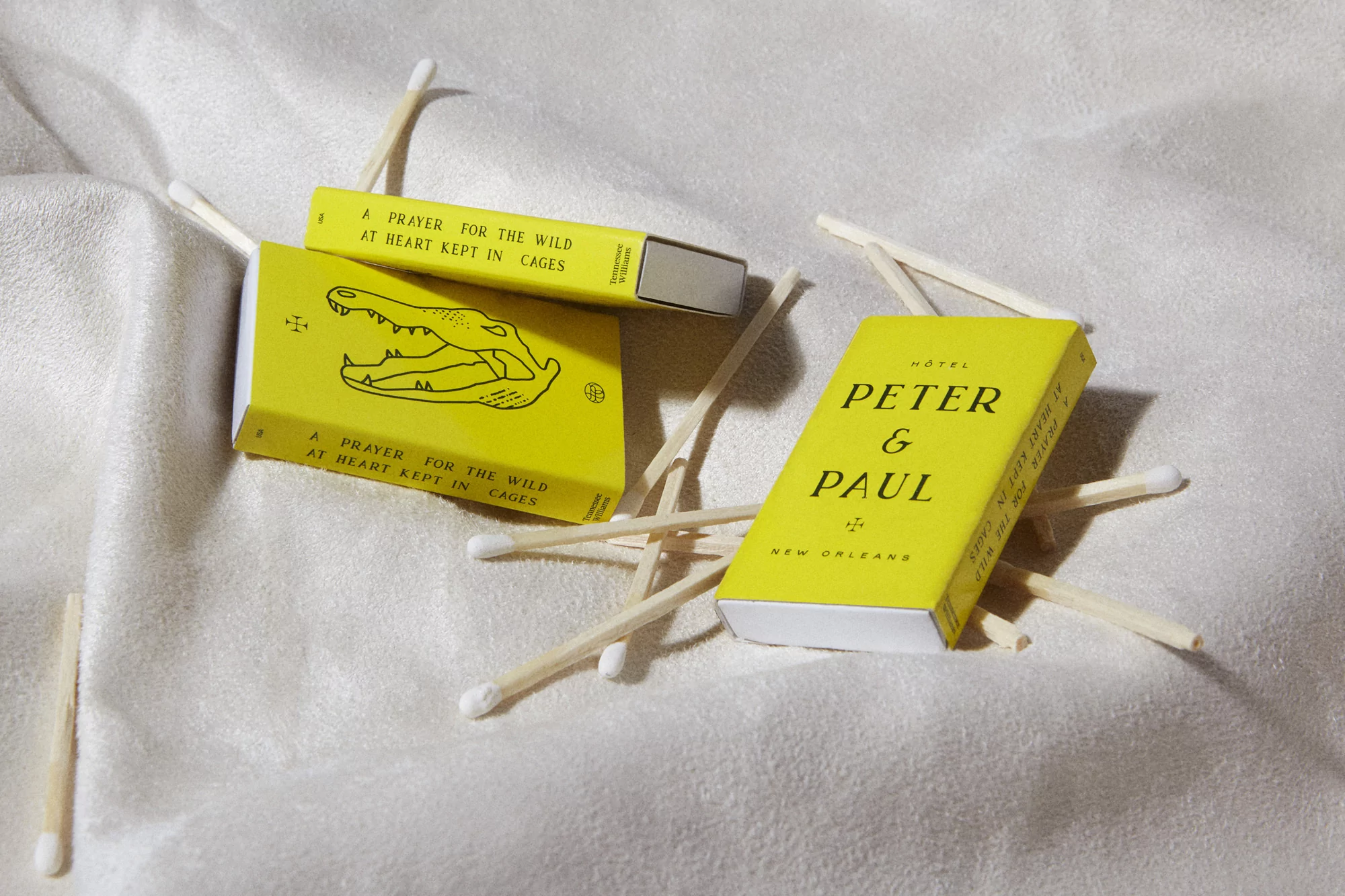 Alizée Freudenthal's identity for Hotel Peter & Paul evokes the Catholic history of the venue