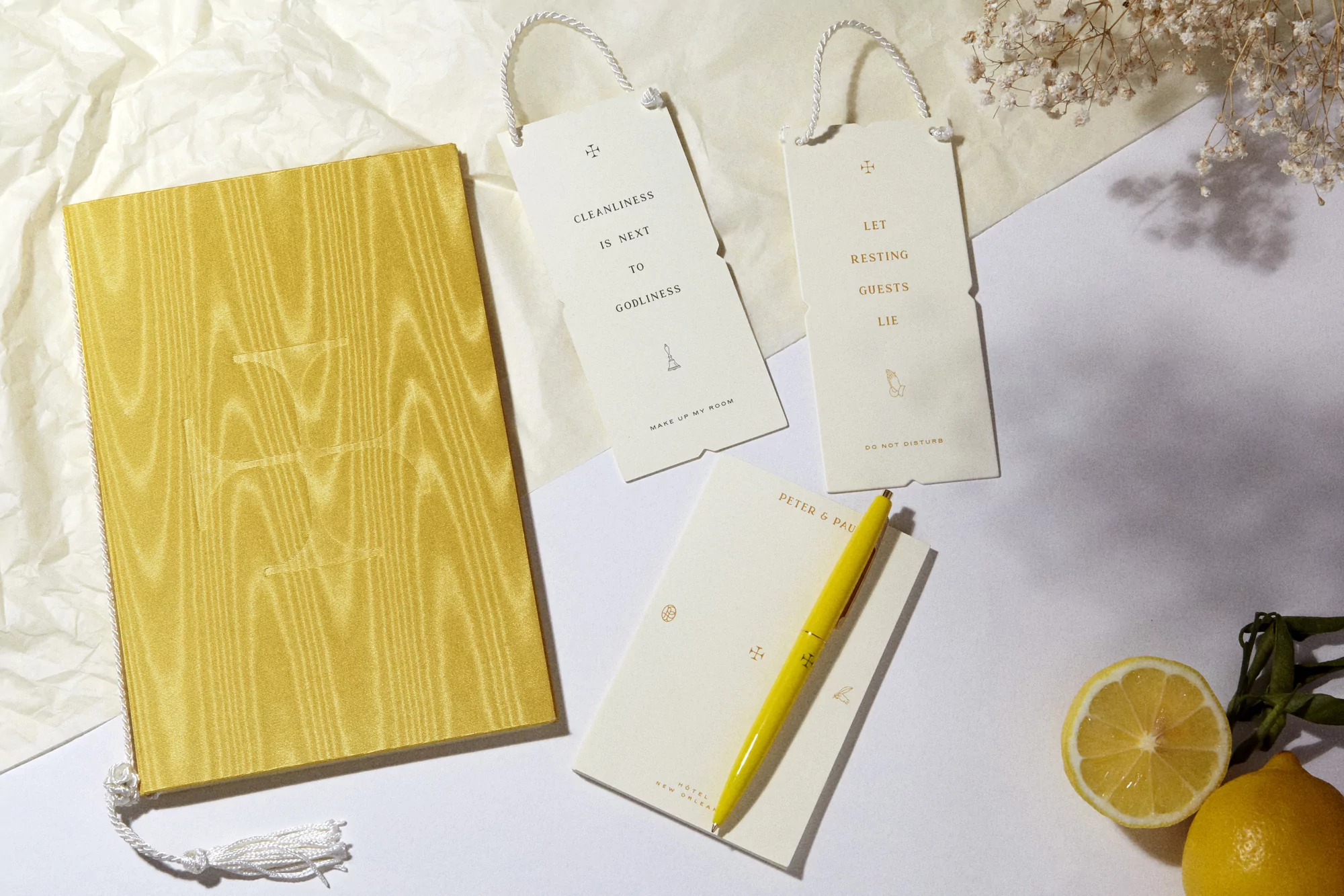 Alizée Freudenthal's identity for Hotel Peter & Paul evokes the Catholic history of the venue