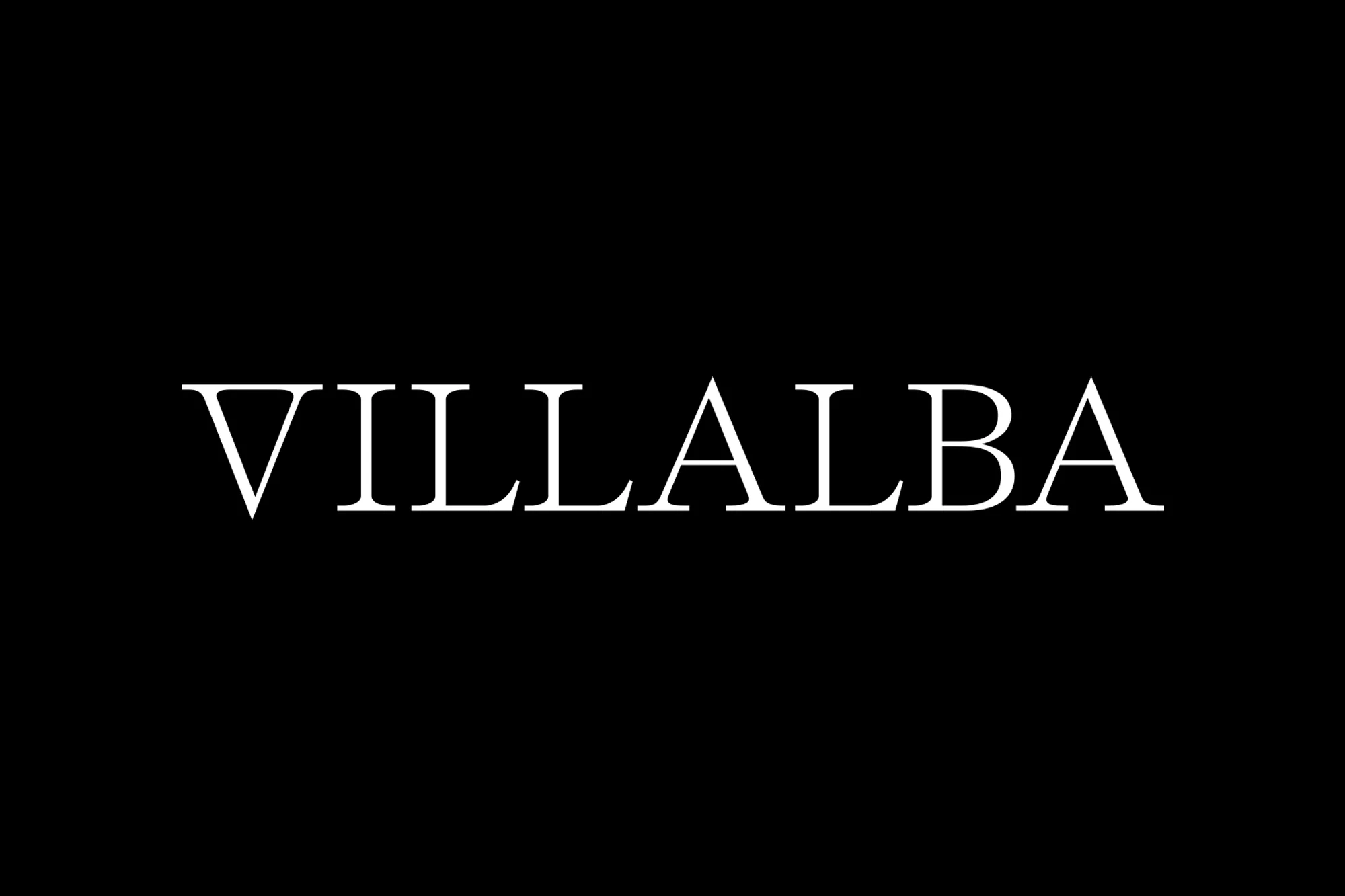 Sharp typography leads the way in Naranjo-Etxeberria's identity for VILLALBA