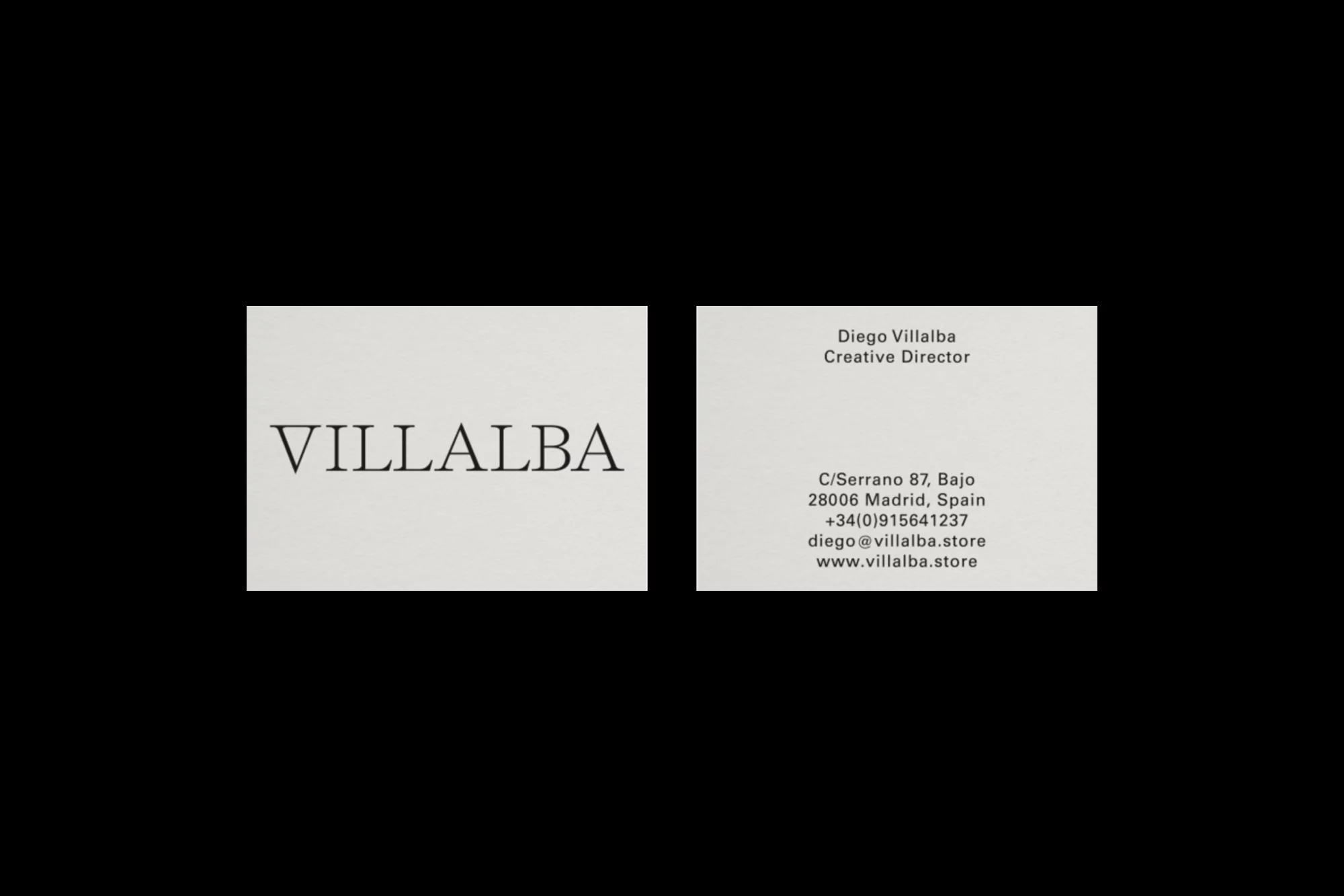 Sharp typography leads the way in Naranjo-Etxeberria's identity for VILLALBA