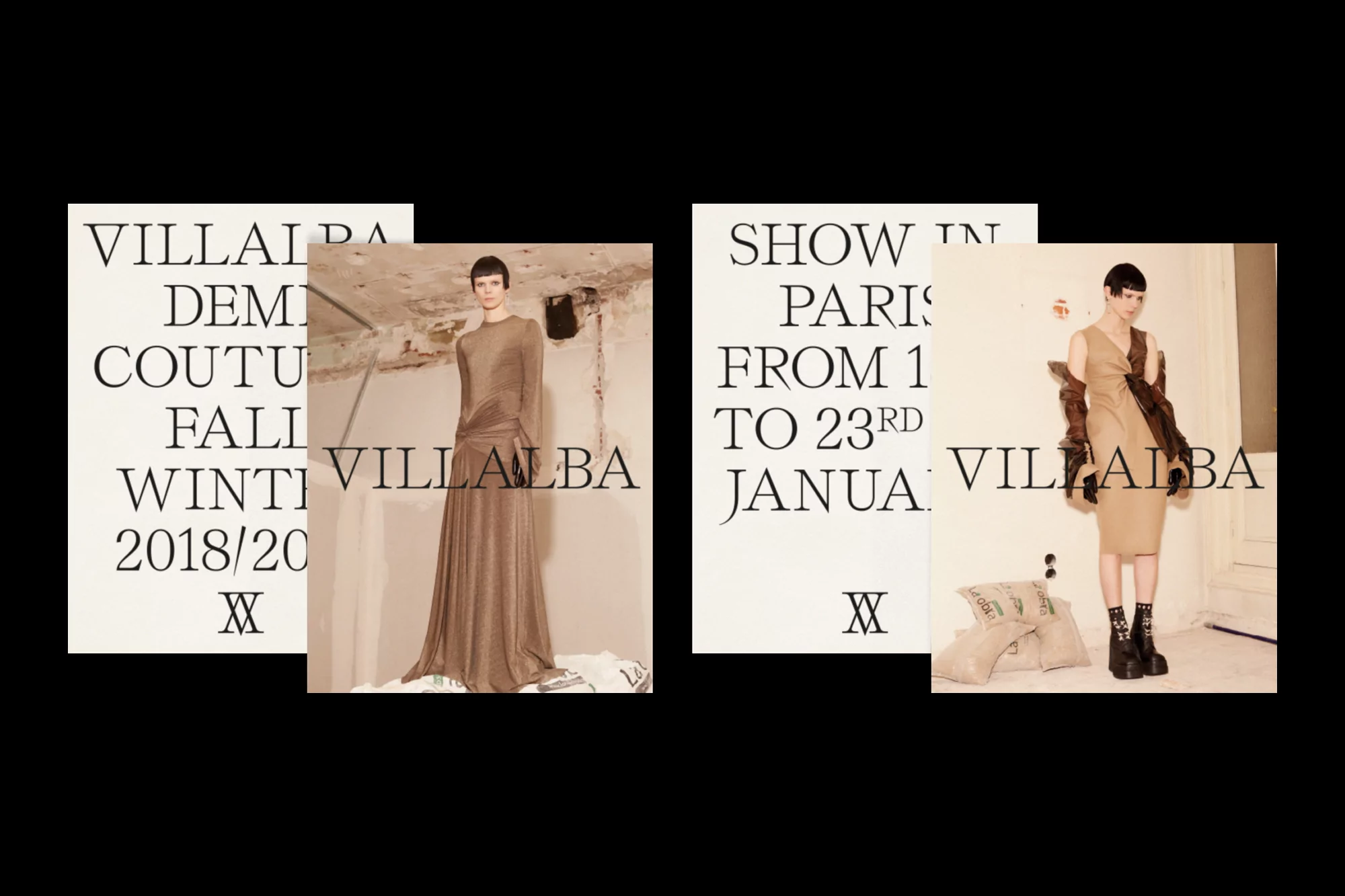 Sharp typography leads the way in Naranjo-Etxeberria's identity for VILLALBA