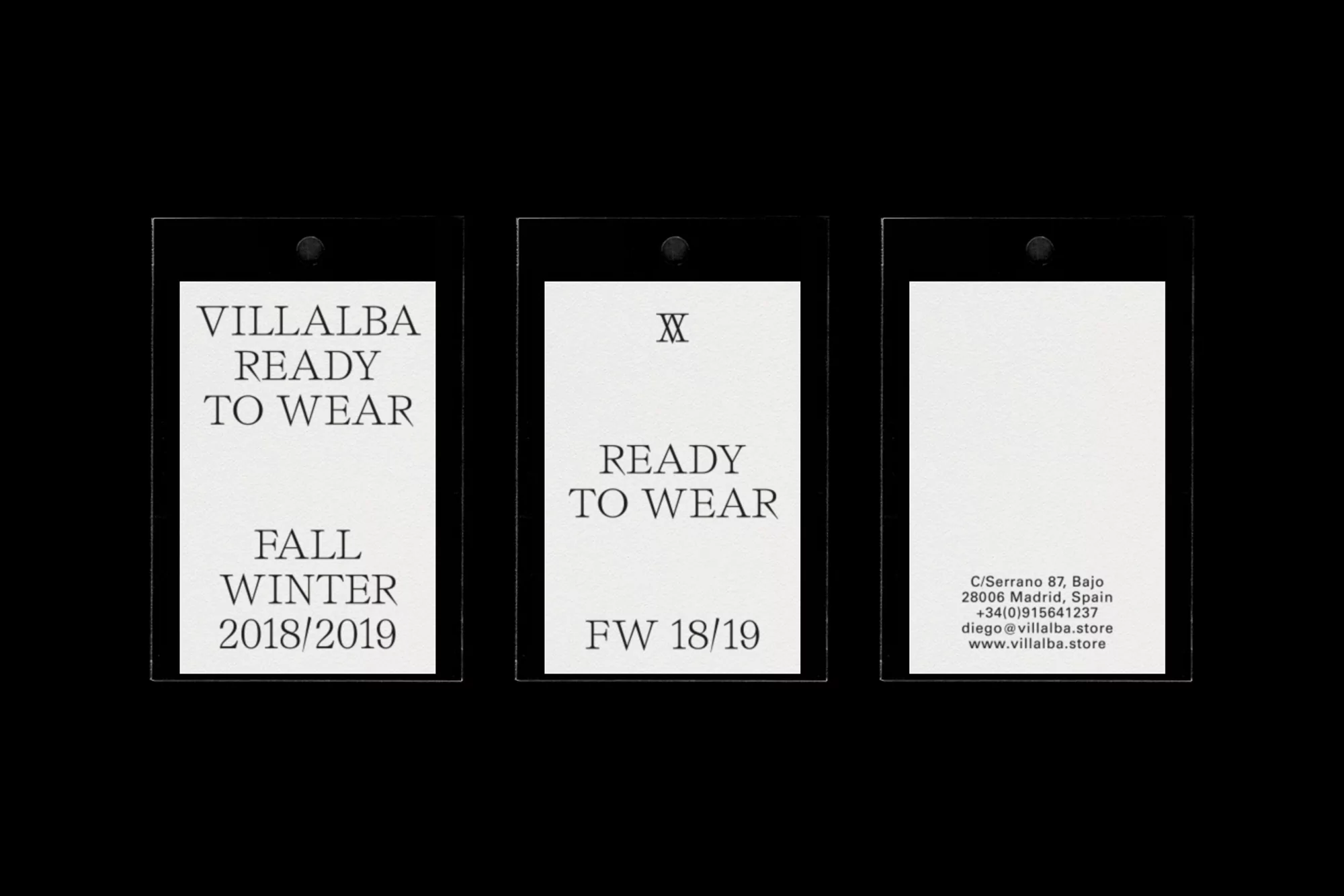 Sharp typography leads the way in Naranjo-Etxeberria's identity for VILLALBA