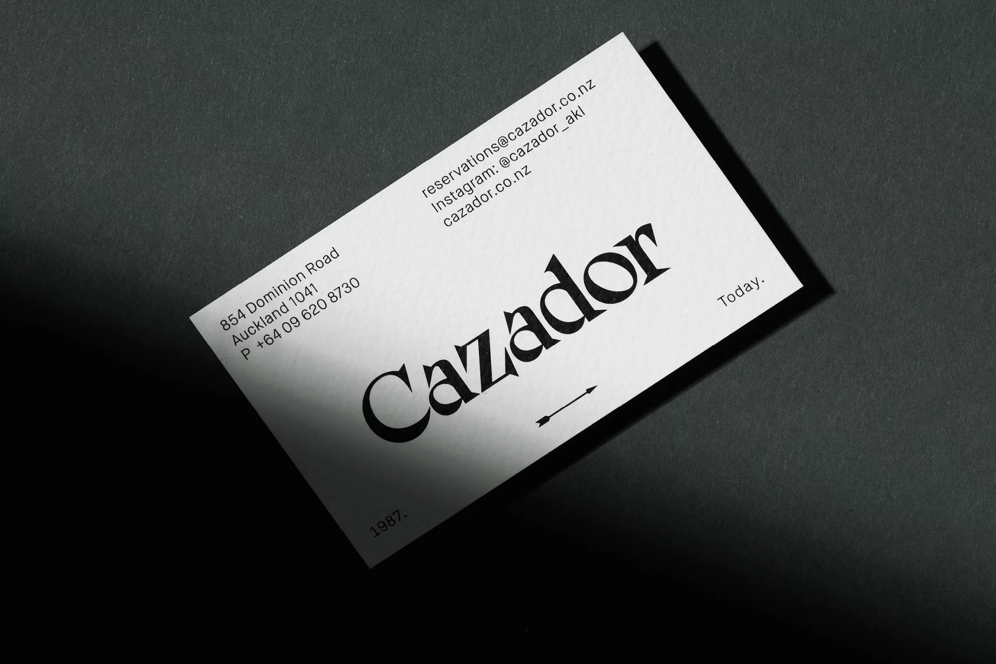 Cazador approached Seachange to refresh their identity to better reflect the quirks of their restaurant