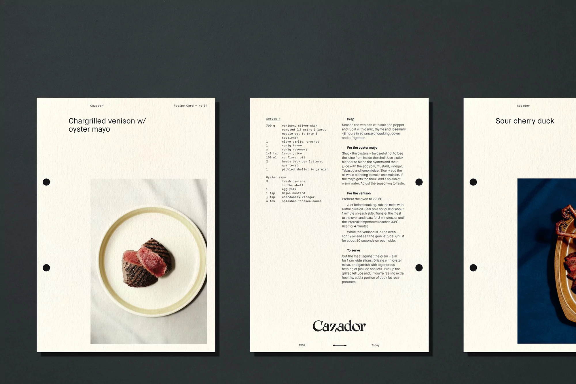 Cazador approached Seachange to refresh their identity to better reflect the quirks of their restaurant