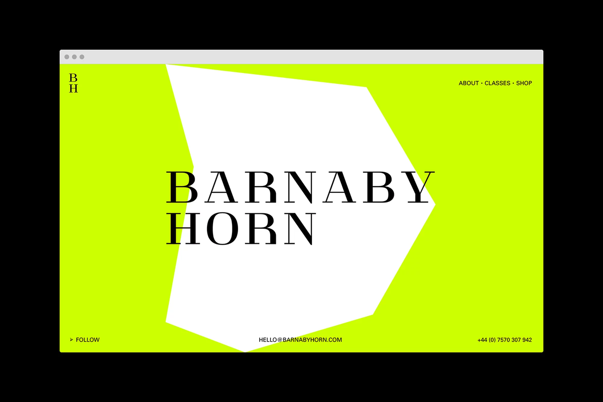 Barnaby Horn by Saul Studio