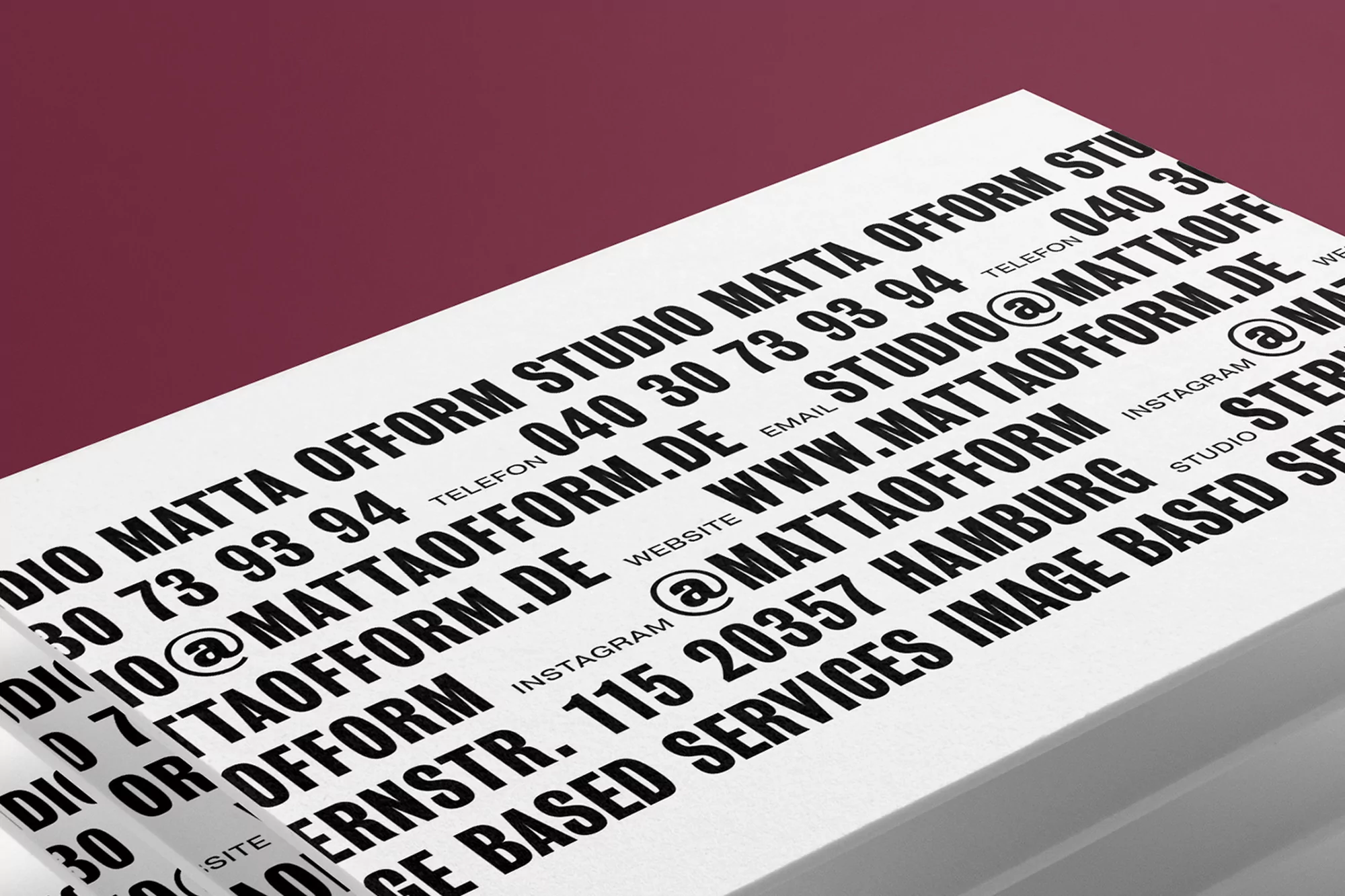 Studio Matta Ofform by Maurice Masson