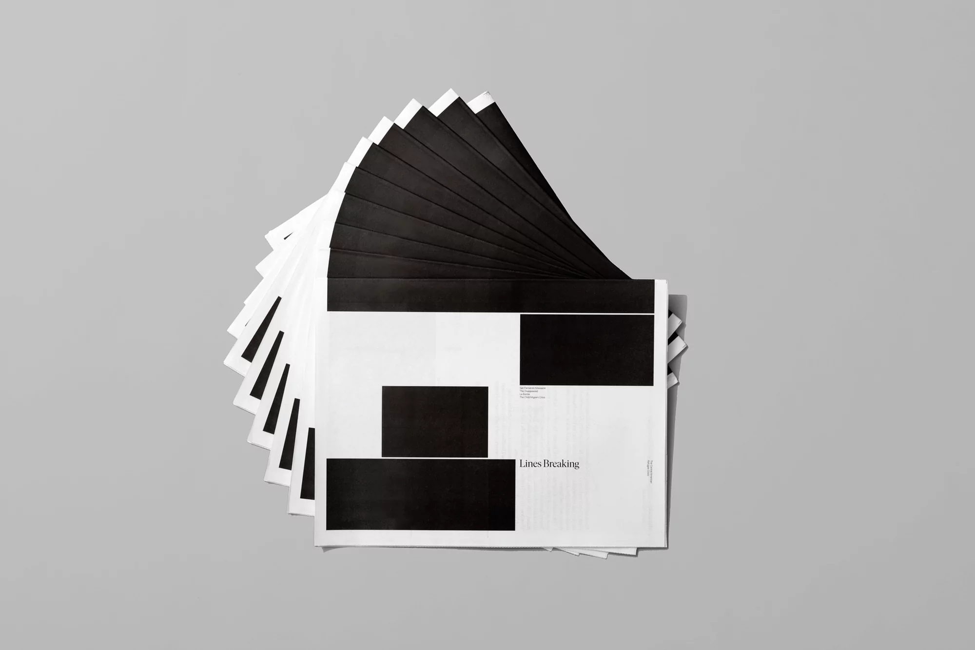 Lines Breaking Newspaper by Underline Studio