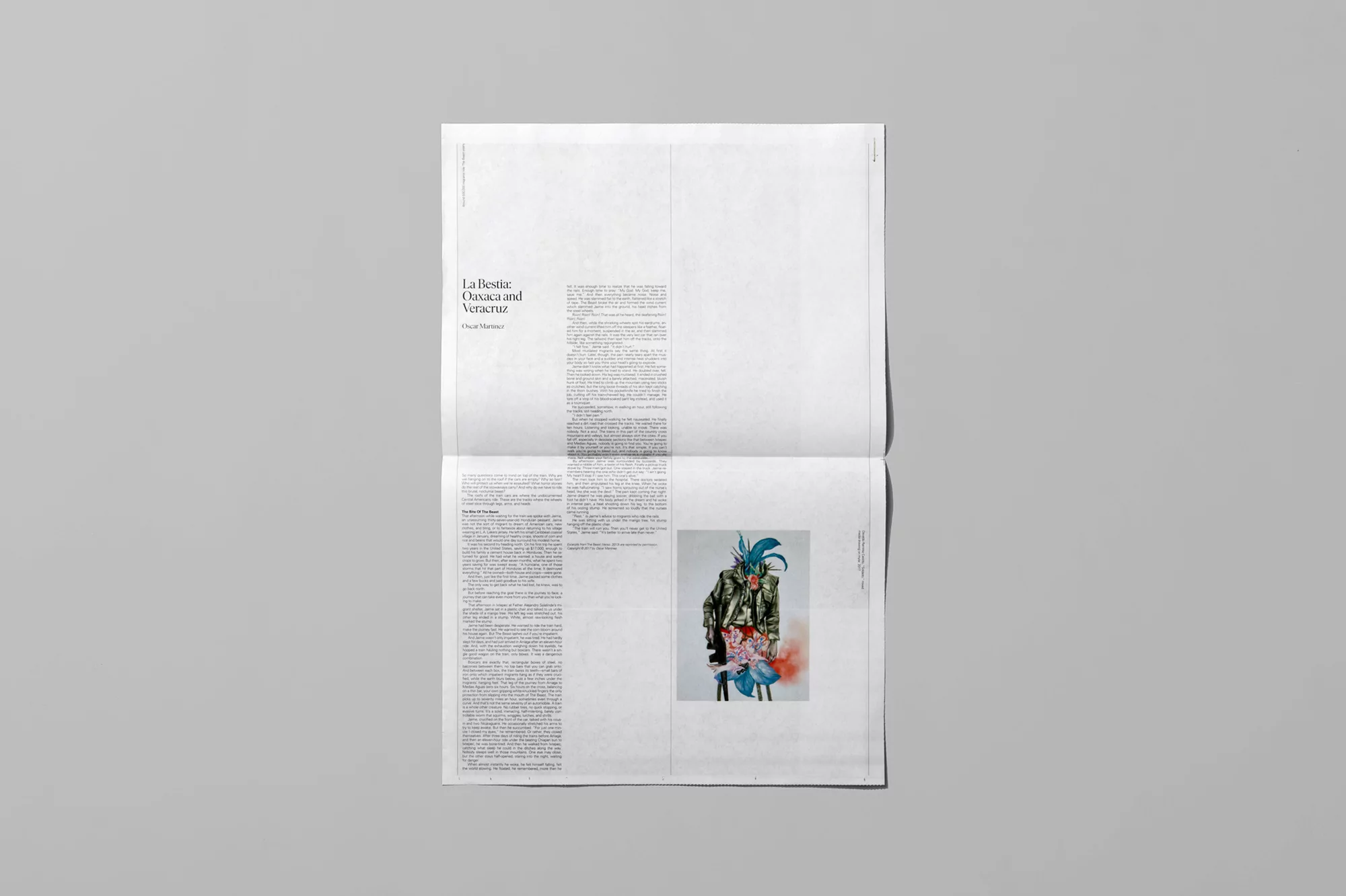 Lines Breaking Newspaper by Underline Studio