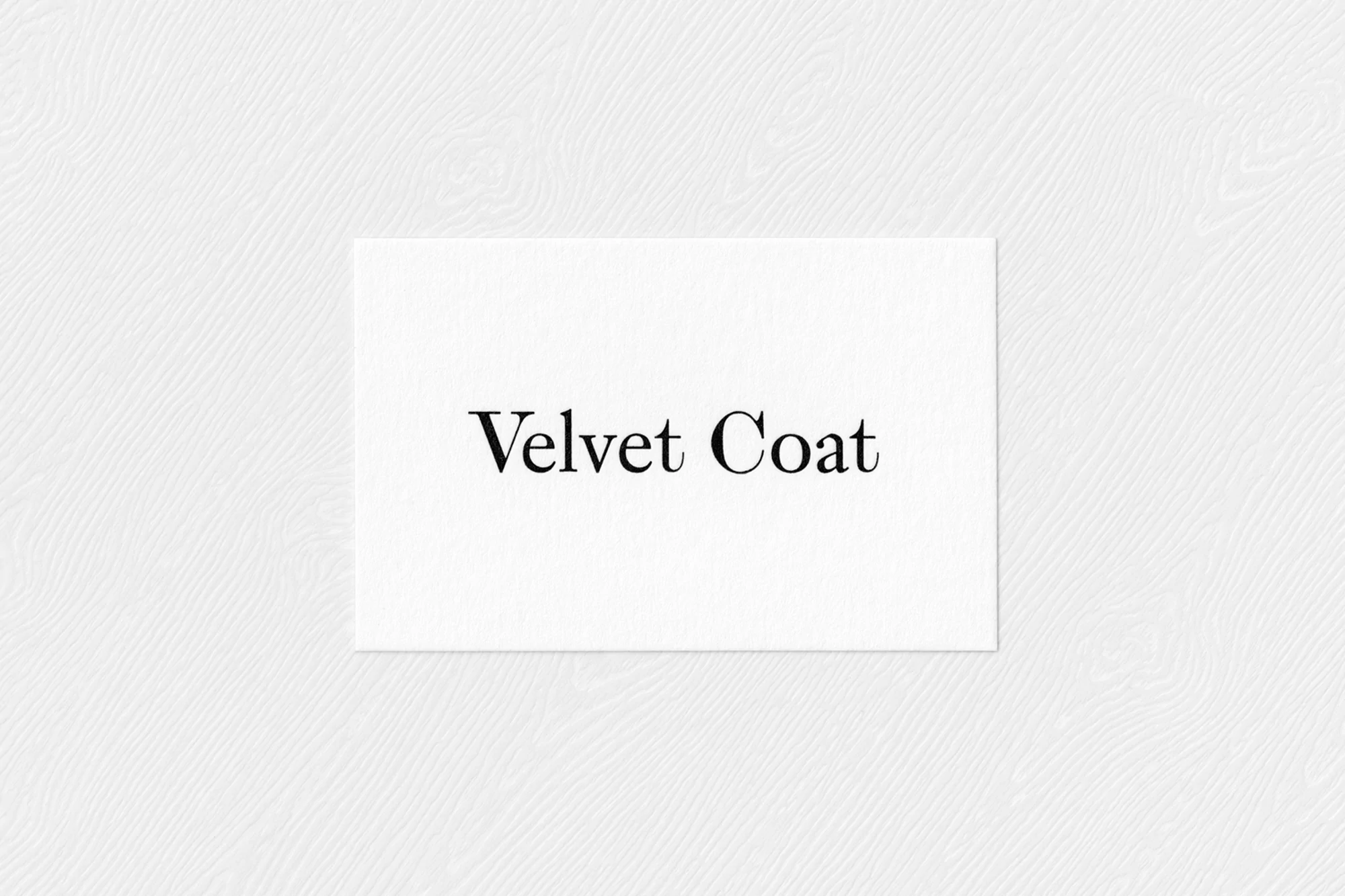 Velvet Coat by Kiku Obata & Company