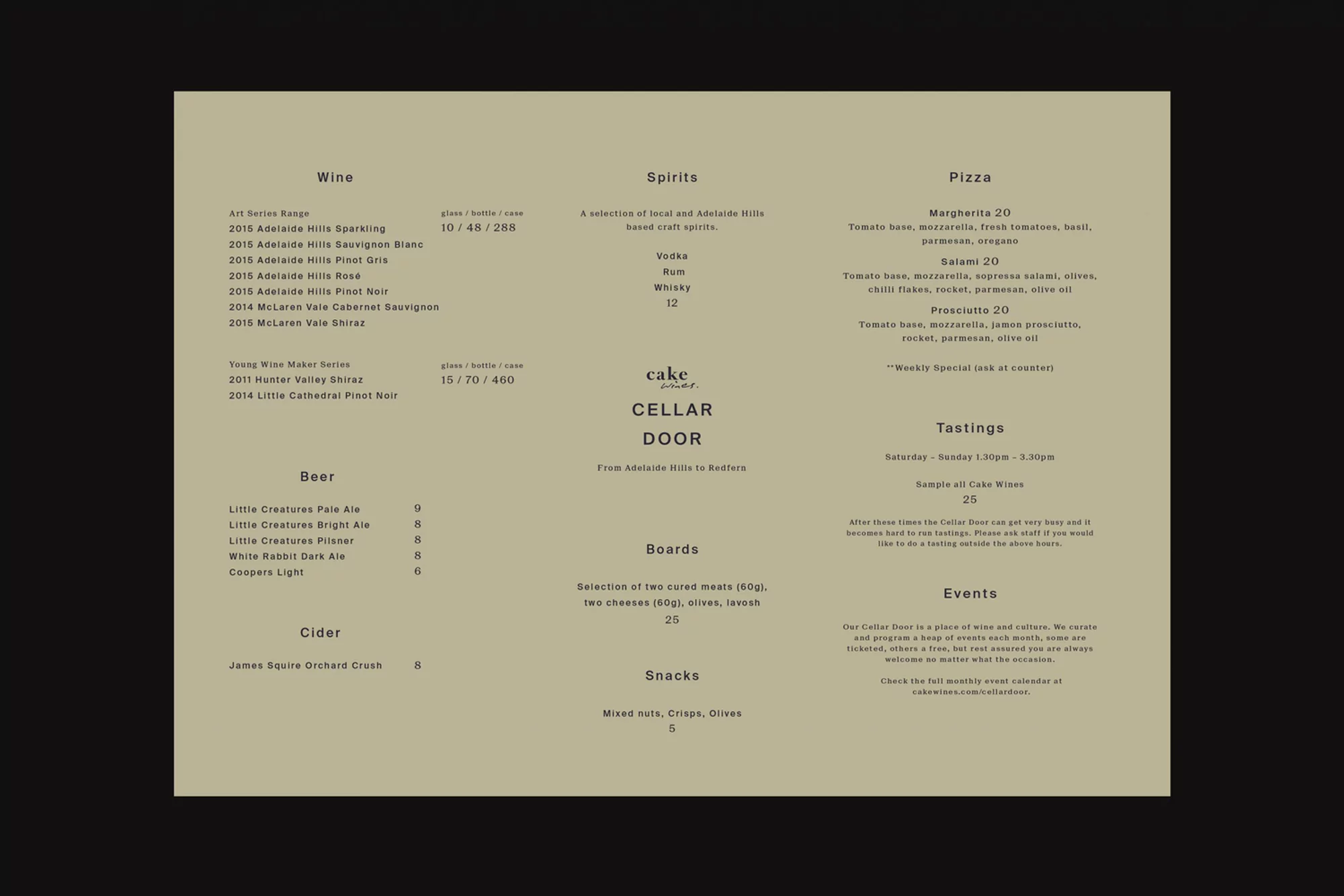Cake Wines Cellar Door by Zé Studio