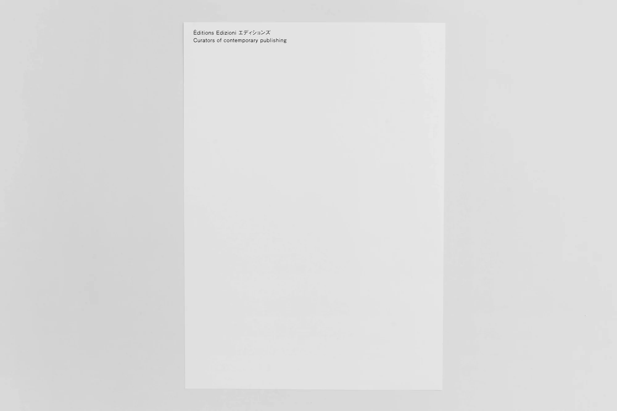 Éditions by Zé Studio